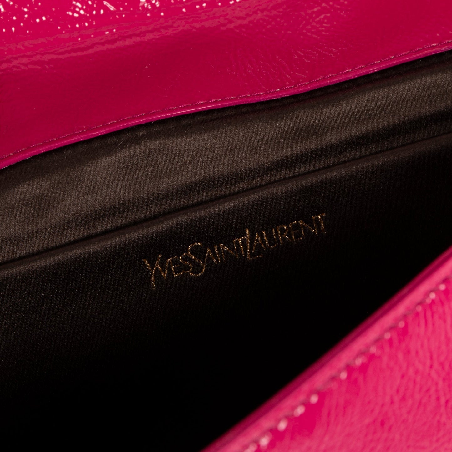 Saint Laurent Large Patent Leather Belle de Jour Clutch