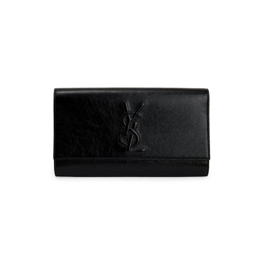 Saint Laurent Large Patent Leather Belle de Jour Clutch