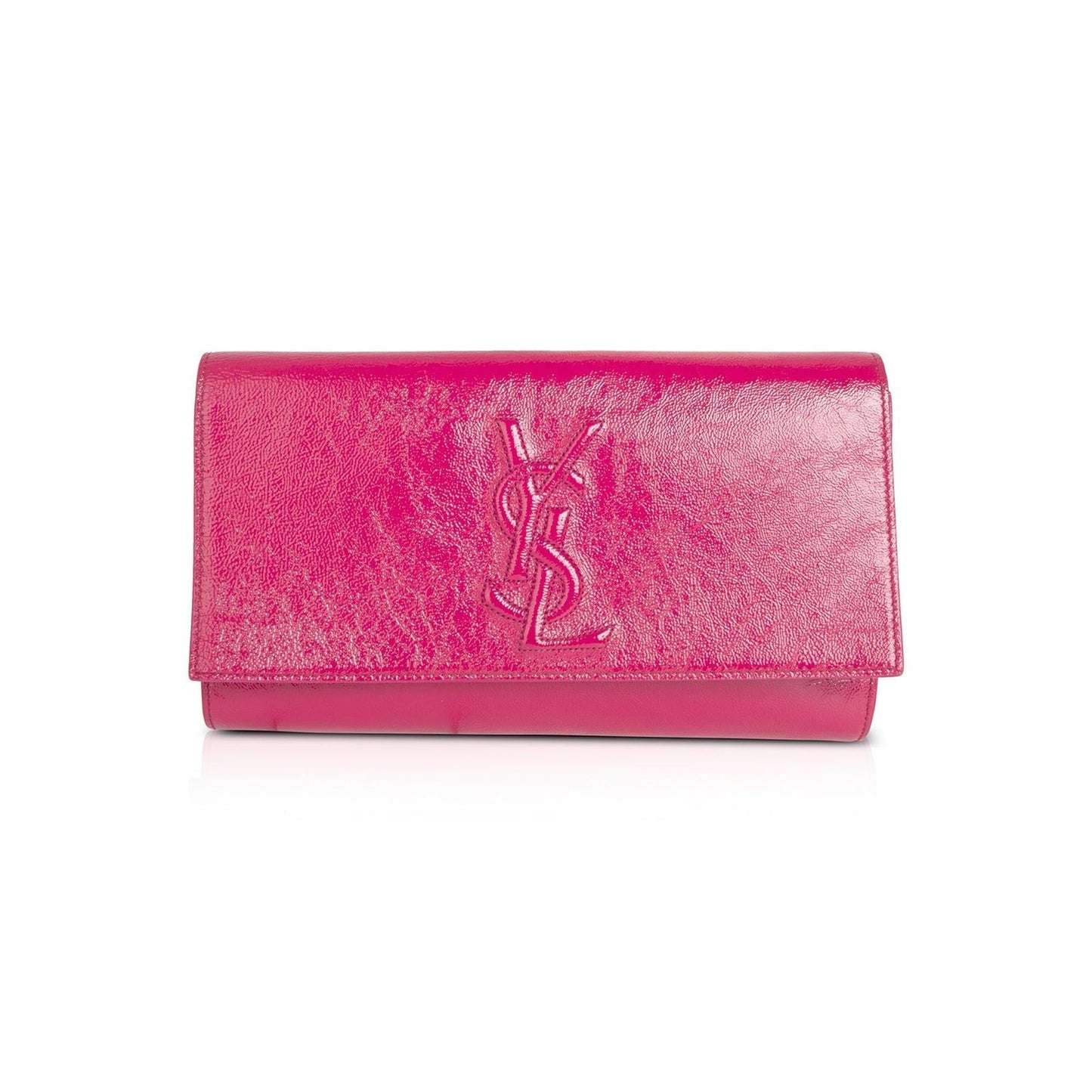 Saint Laurent Large Patent Leather Belle de Jour Clutch