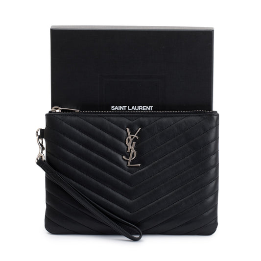 Saint Laurent Matelasse Cassandre Wrist Pouch
