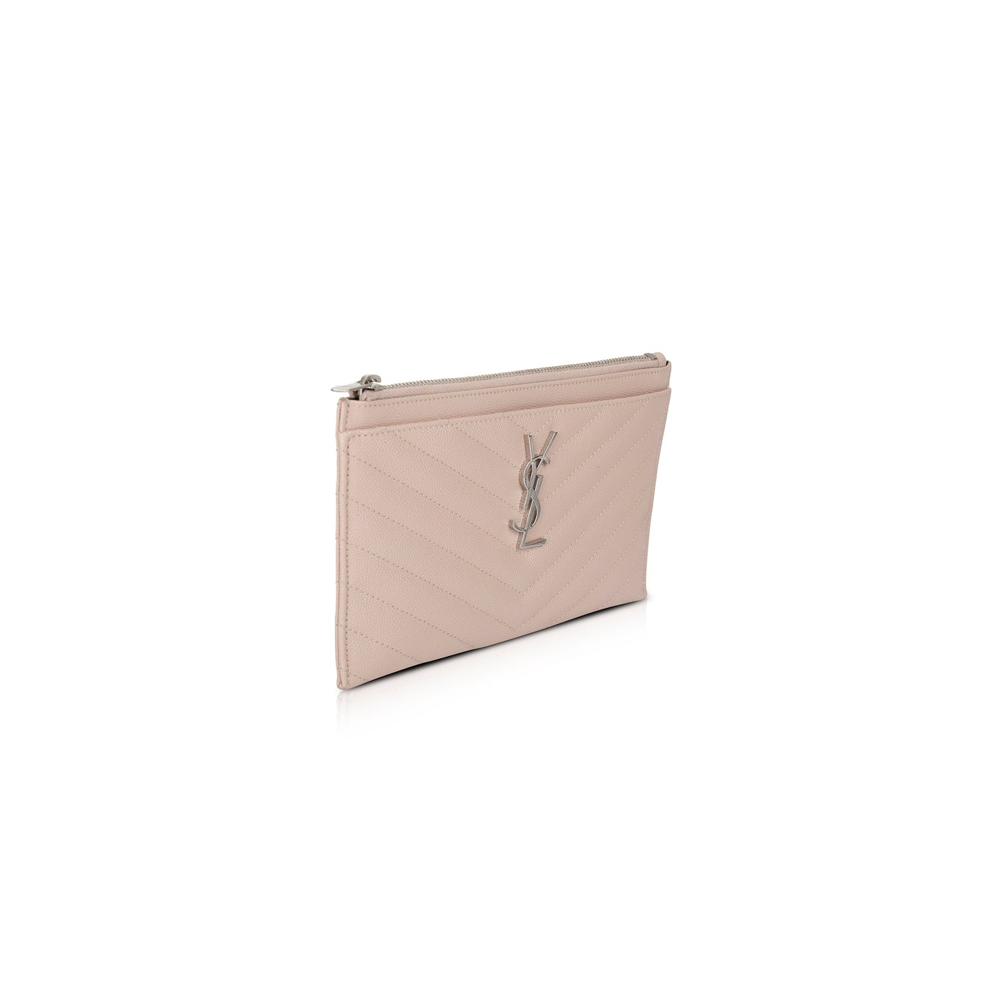 Saint Laurent Matelasse Monogram Bill Pouch