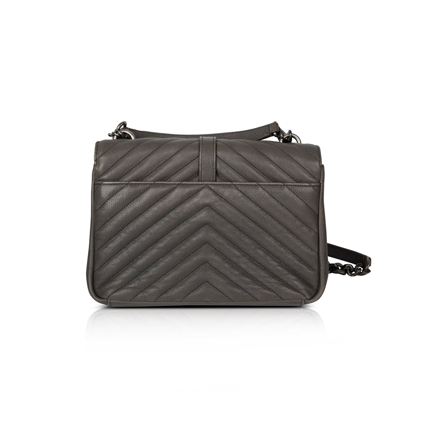 Saint Laurent Medium Chevron College Bag