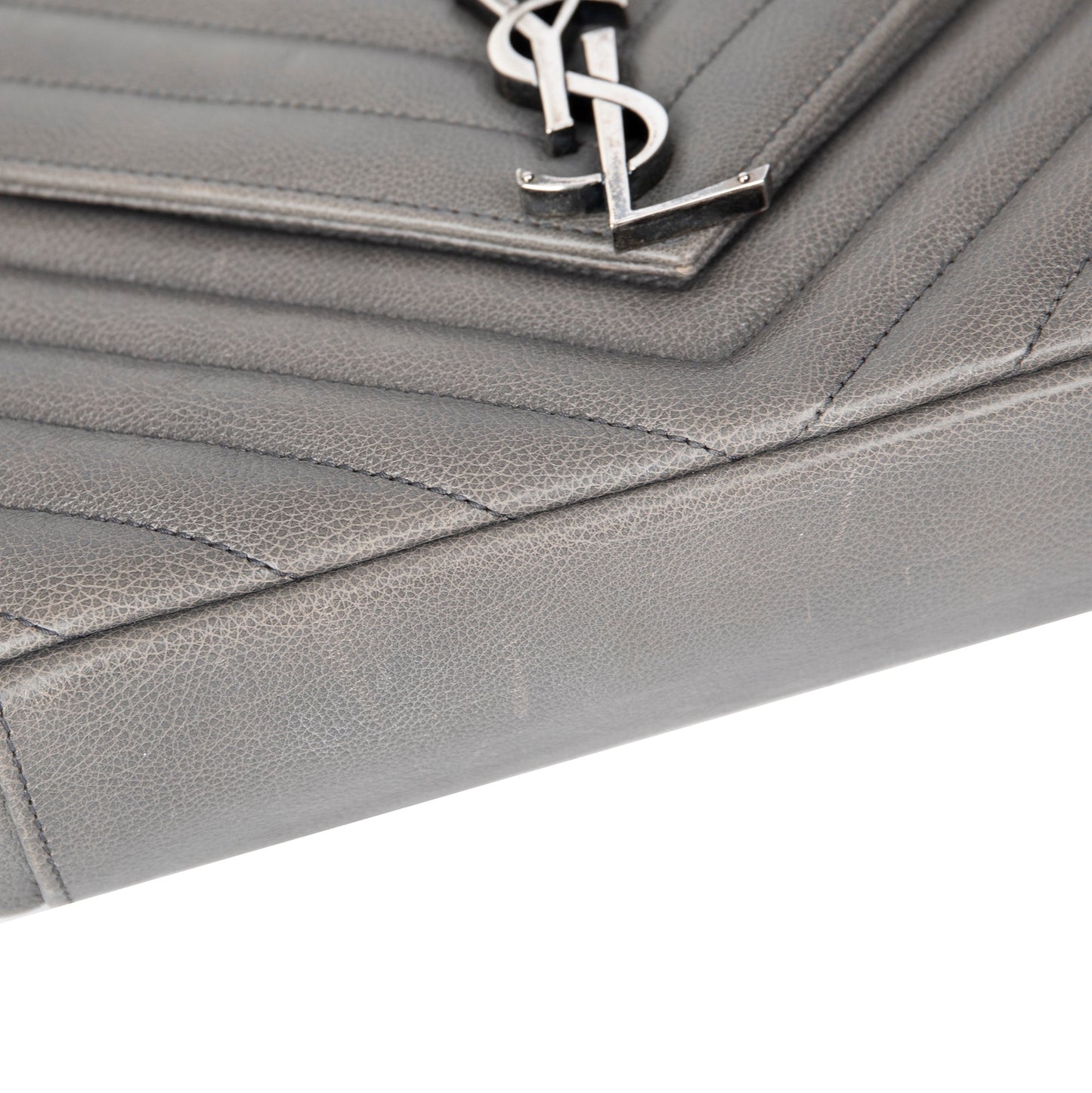 Saint Laurent Medium Chevron College Bag
