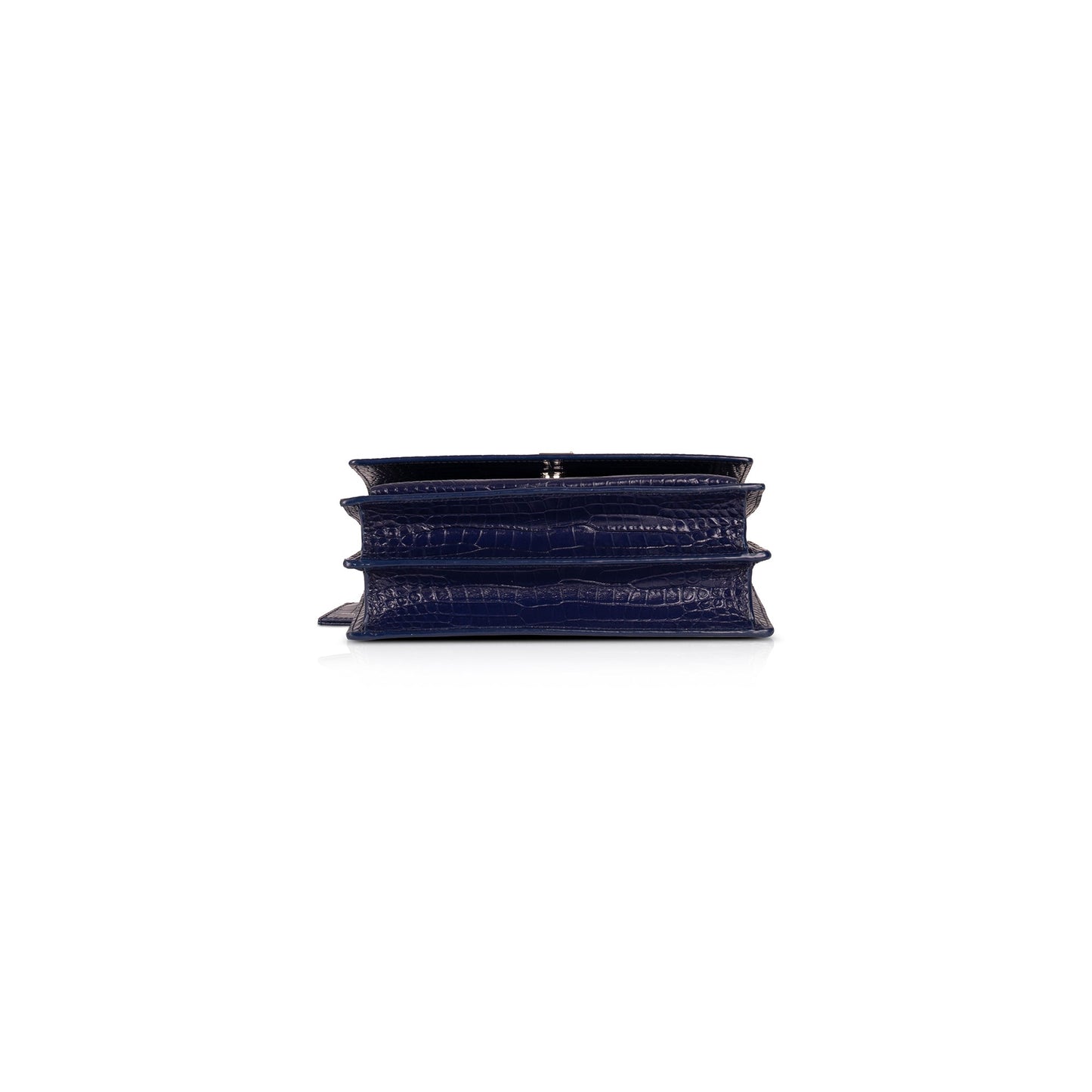Saint Laurent Medium Crocodile Embossed Sunset Bag