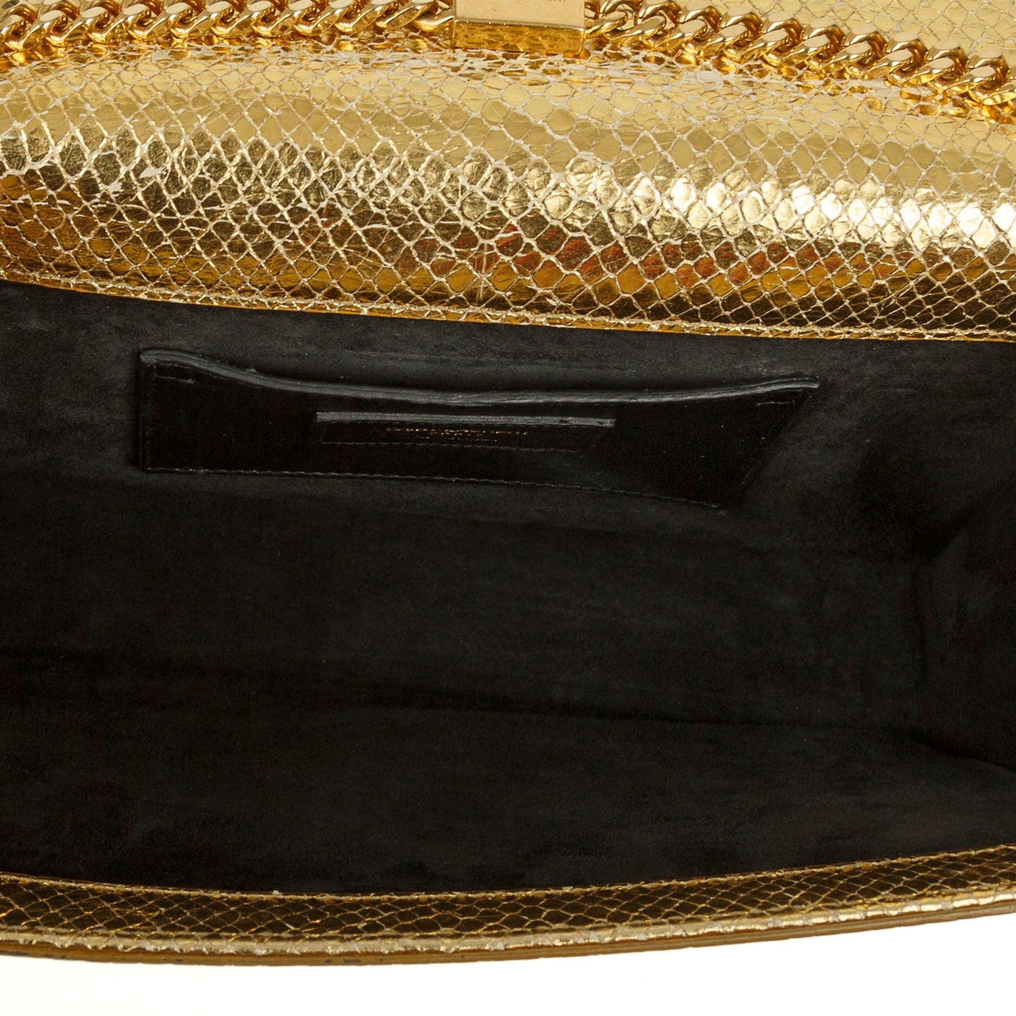Saint Laurent Medium Python-Embossed Kate Monogram Tassel Bag