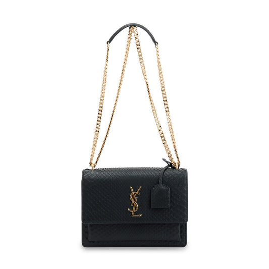 Saint Laurent Medium Python Sunset Bag