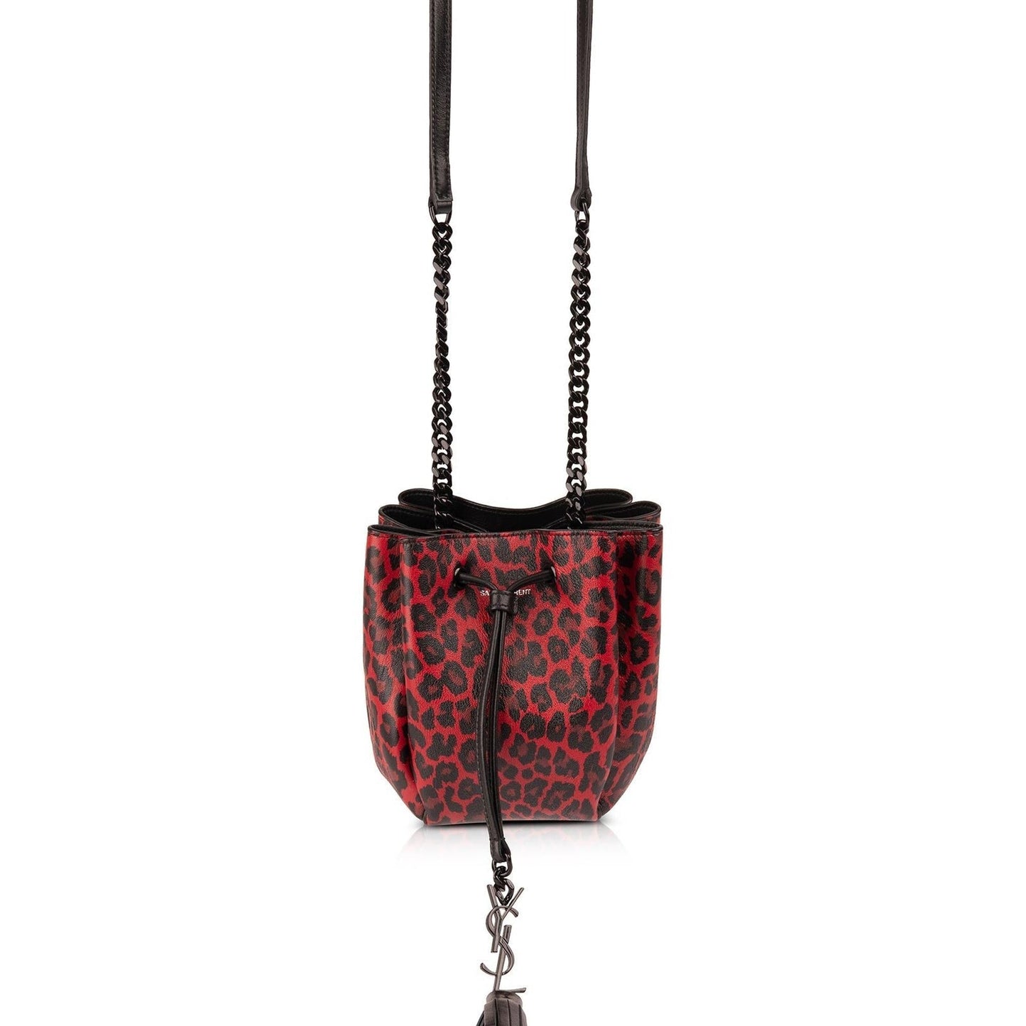 Saint Laurent Monogram Bourse Printed Mini Bucket Bag