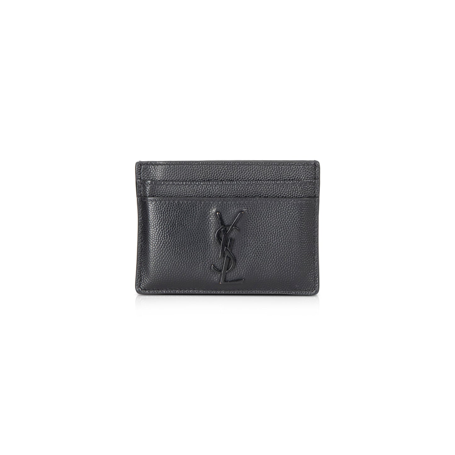 Saint Laurent Monogram Leather Card Holder