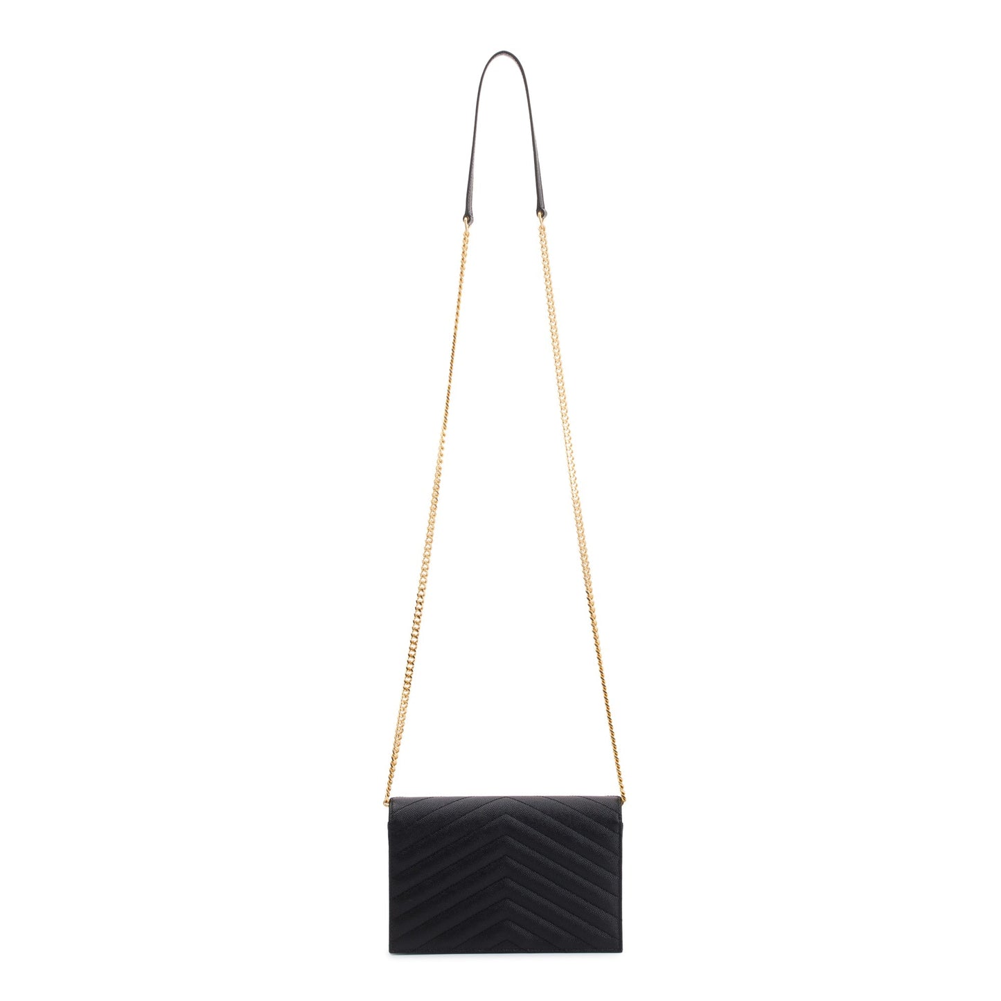 Saint Laurent Monogram Matelasse Envelope Chain Wallet