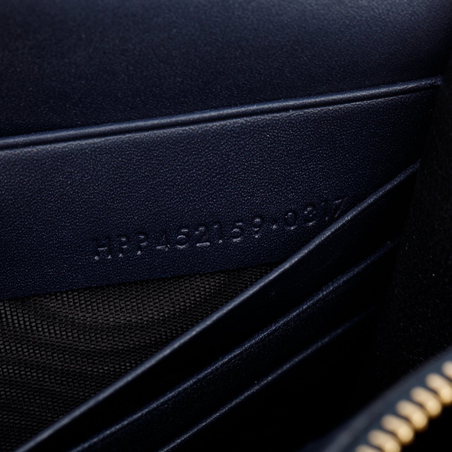 Saint Laurent Navy Calfskin Leather Kate Tassel Wallet on Chain