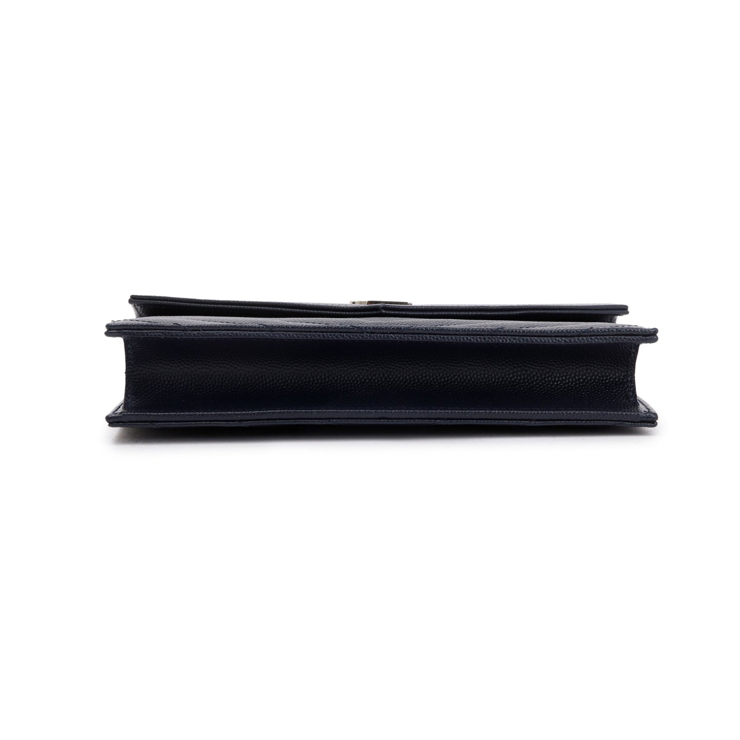 Saint Laurent  Navy Cassandre Matelasse Envelope Chain Wallet