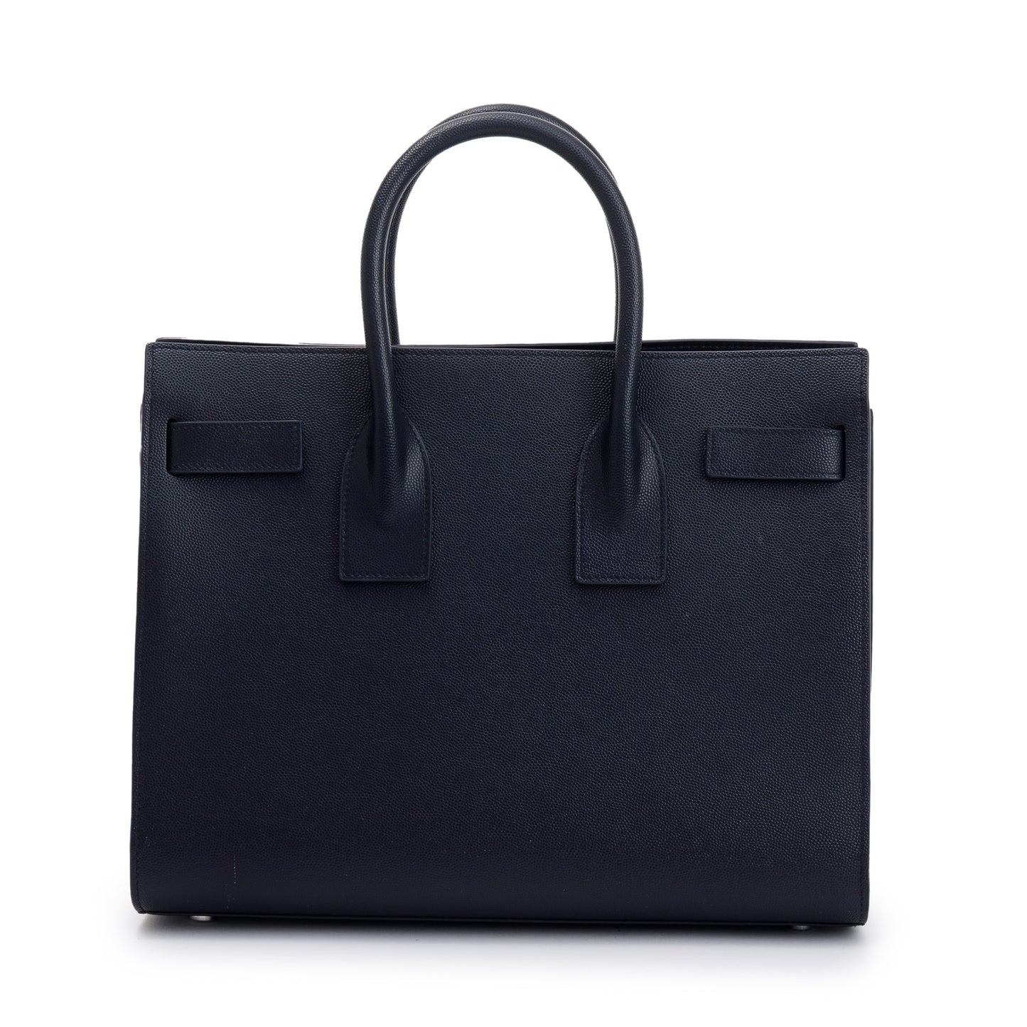 Saint Laurent Navy Grained Leather Small Sac De Jour