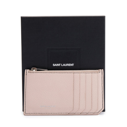 Saint Laurent Paris Fragments Zipped Card Case