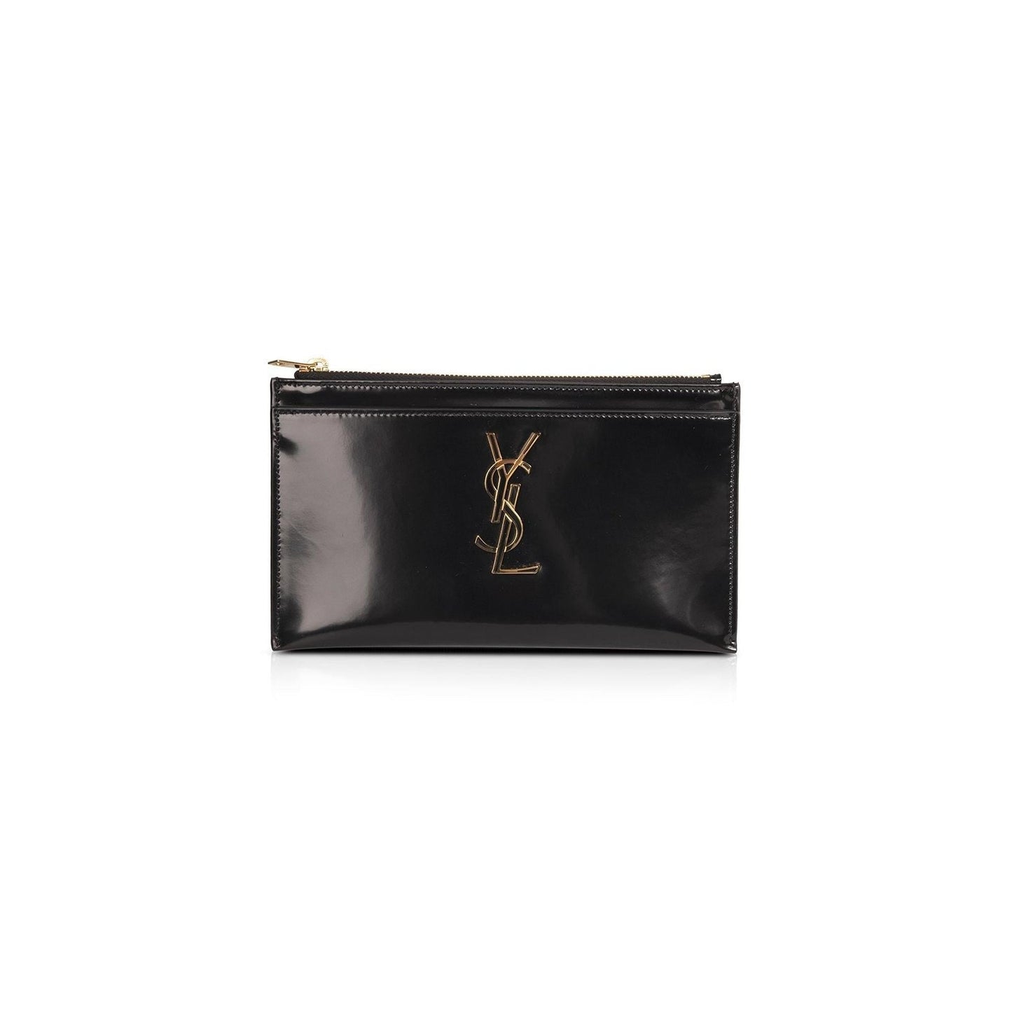 Saint Laurent Patent Monogram Bill Pouch