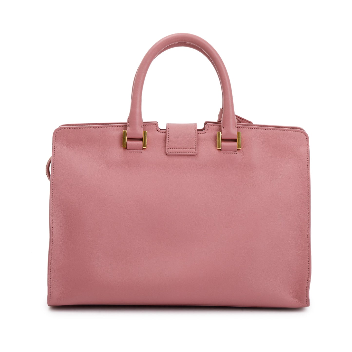 Saint Laurent Pink Calfskin Leather Small Cabas Tote Bag