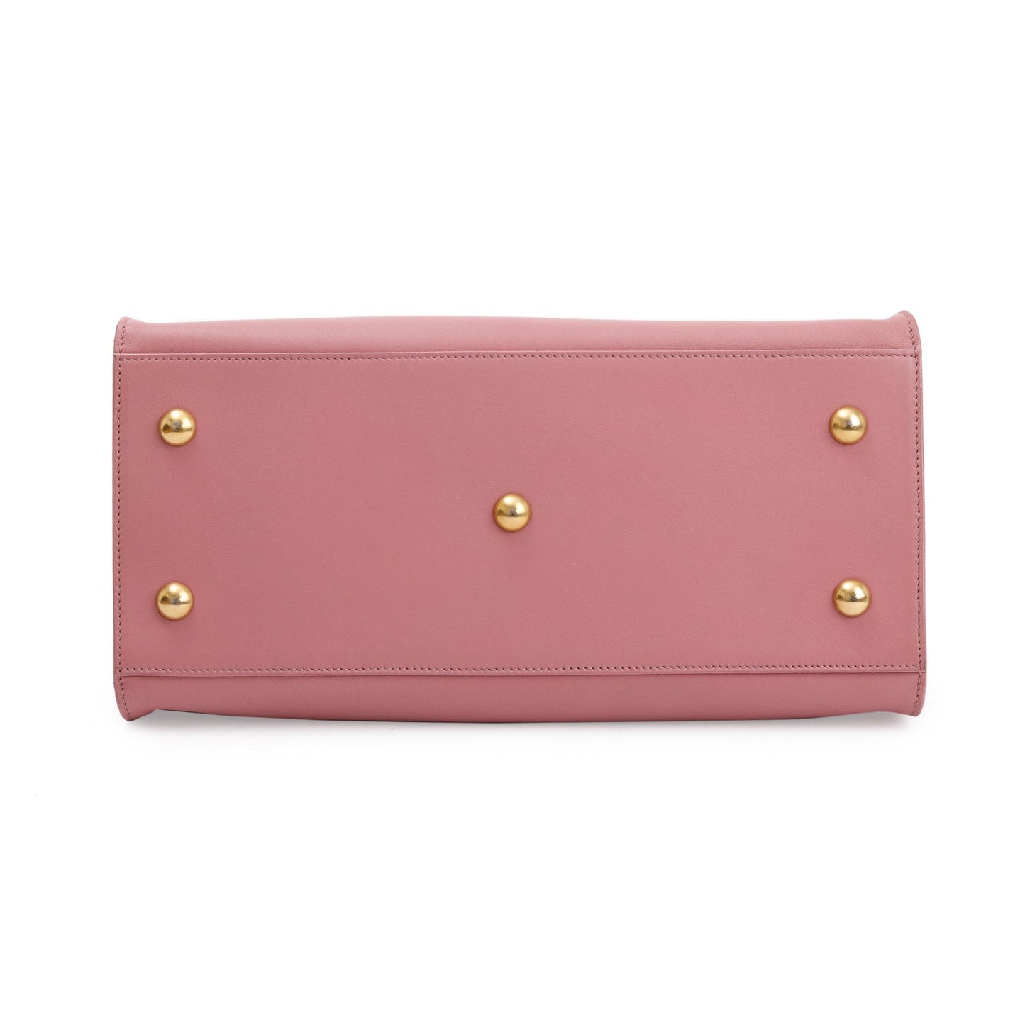 Saint Laurent Pink Calfskin Leather Small Cabas Tote Bag