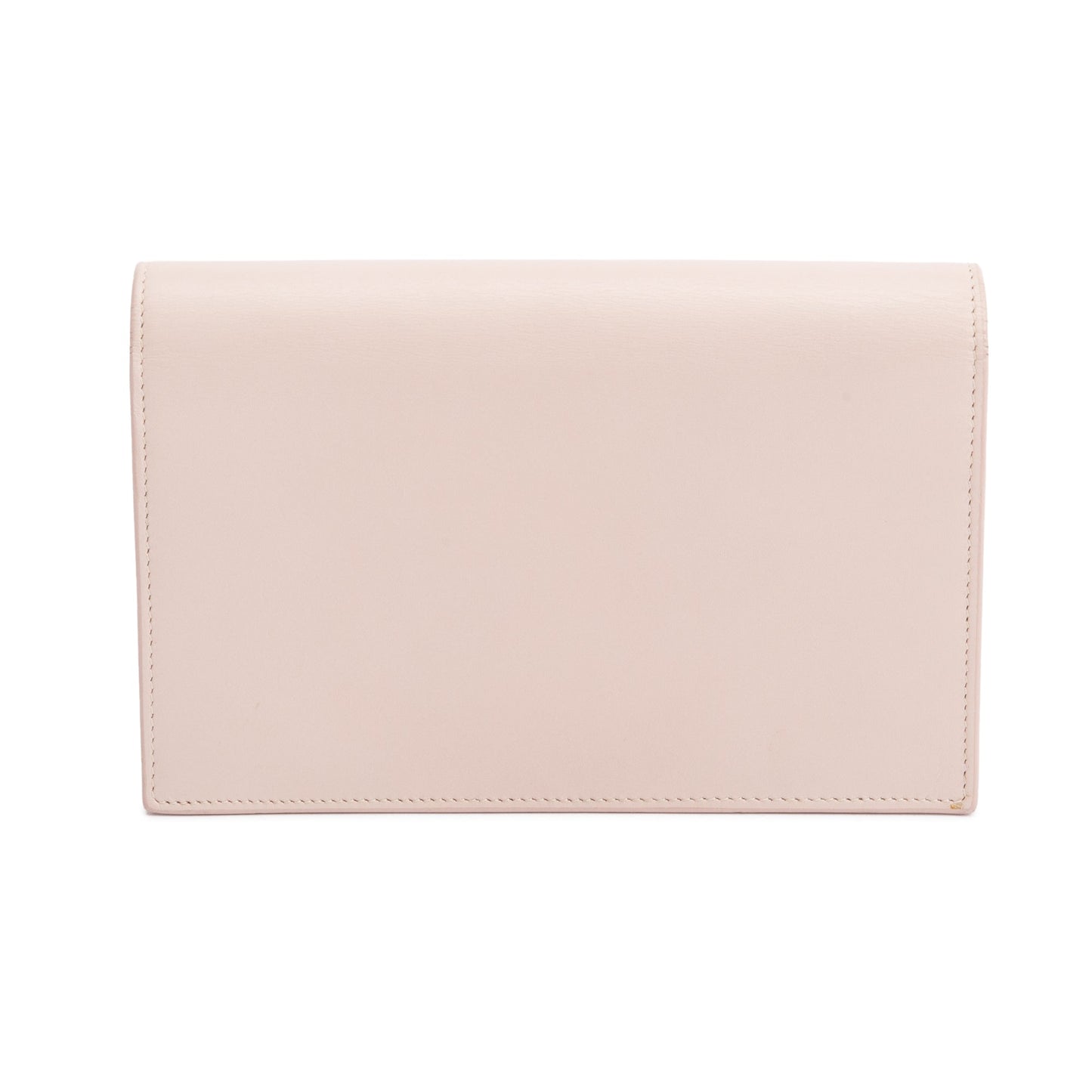 Saint Laurent Pink Smooth Leather Small Classic Monogram Kate Tassel Chain Bag