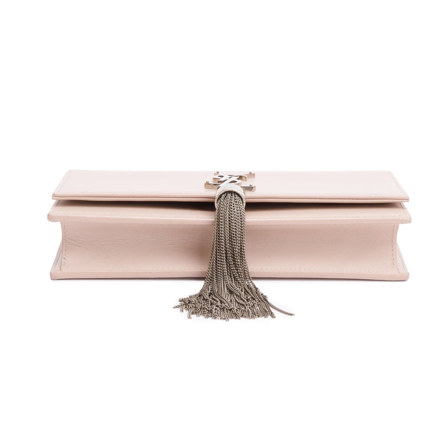 Saint Laurent Pink Smooth Leather Small Classic Monogram Kate Tassel Chain Bag