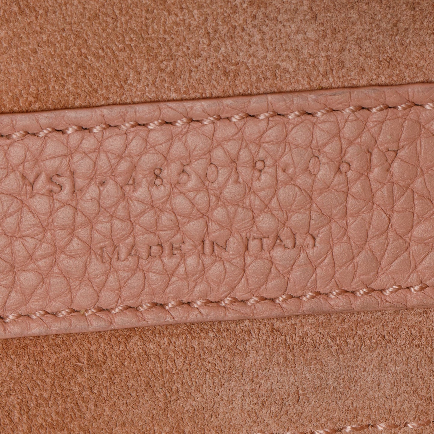 Saint Laurent Pink Supple Calfskin Leather Nano Sac De Jour