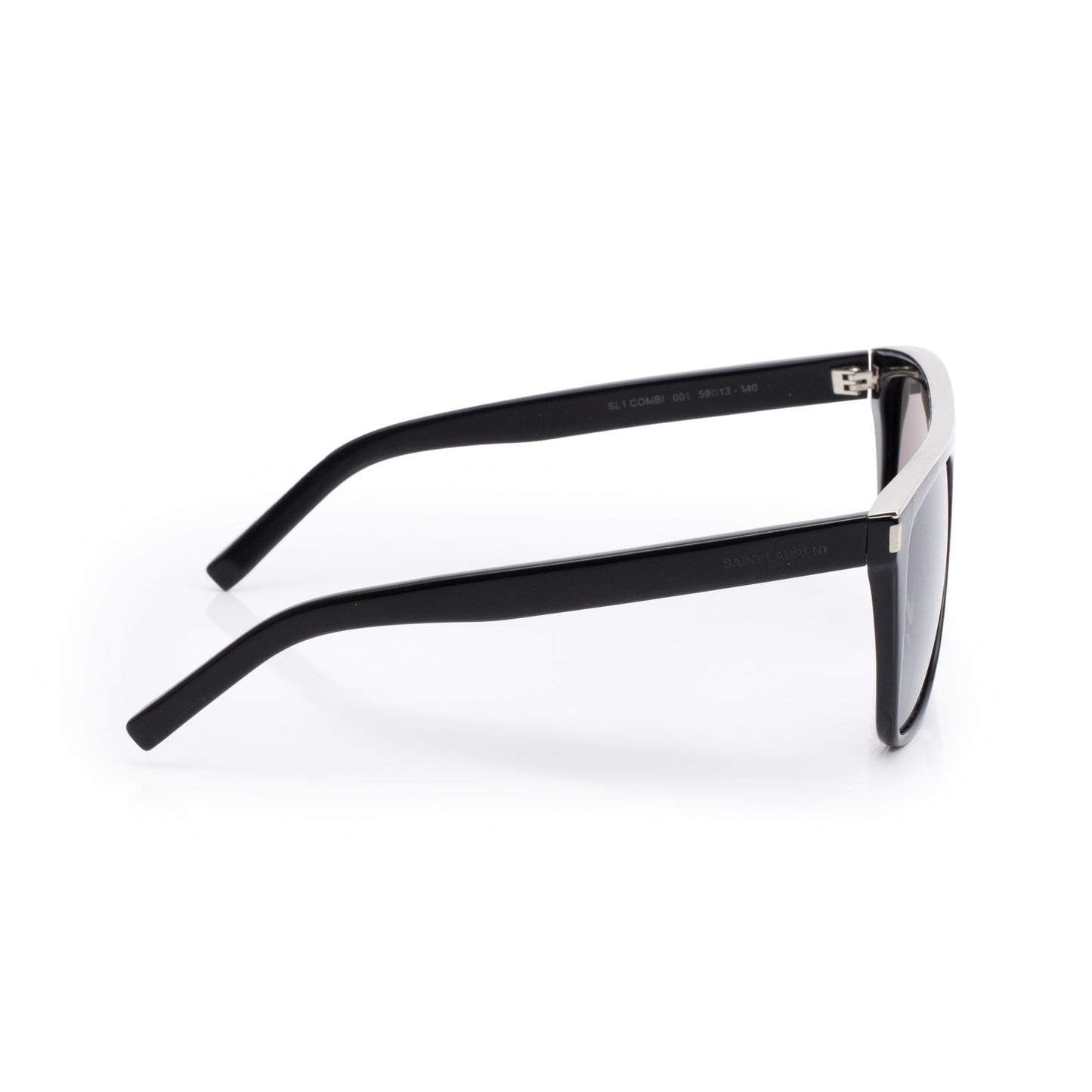 Saint Laurent SL 1 Combi Black Acetate Oversized Sunglasses