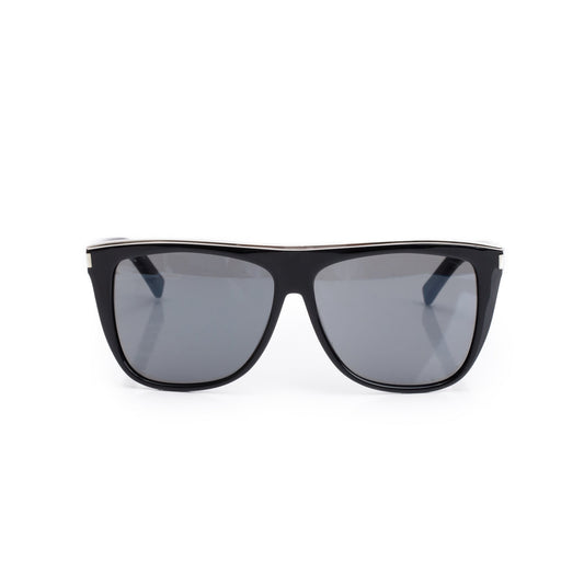 Saint Laurent SL 1 Combi Black Acetate Oversized Sunglasses