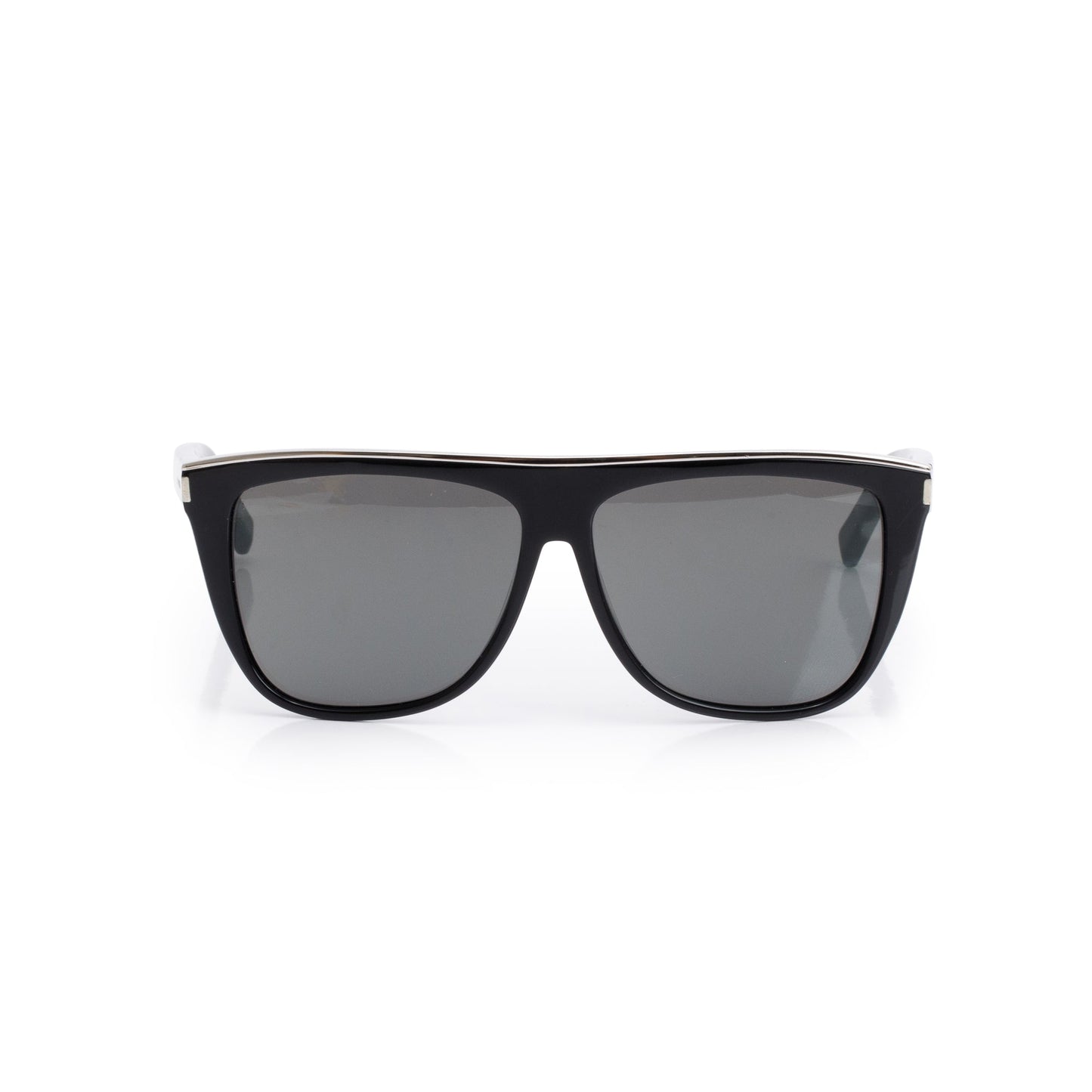 Saint Laurent SL 1 Combi Black Acetate Oversized Sunglasses