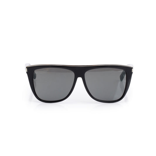Saint Laurent SL 1 Combi Black Acetate Oversized Sunglasses