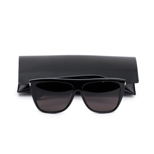 Saint Laurent SL1/F Black Acetate Sunglasses