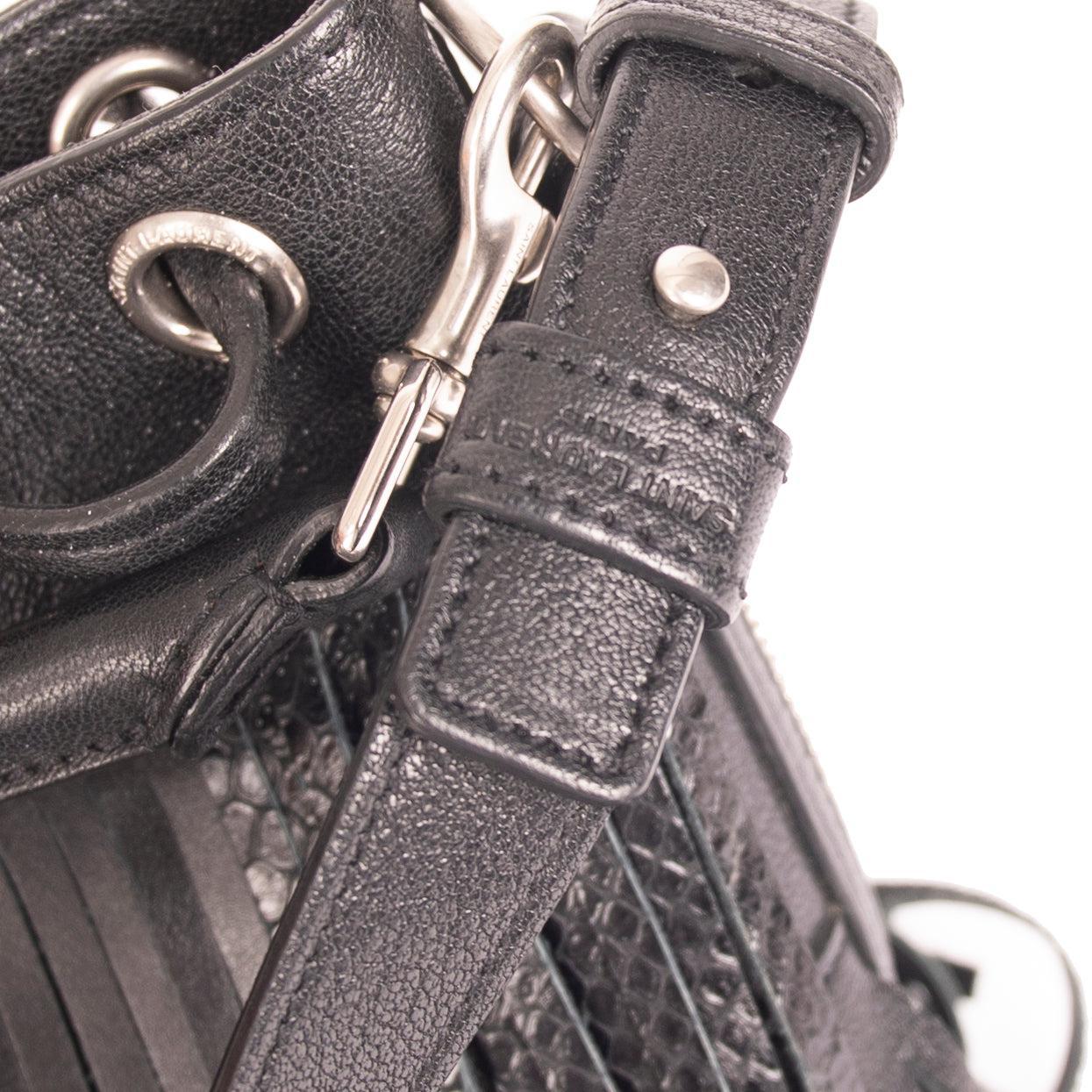 Saint Laurent Small Studded Emmanuel Bucket Bag
