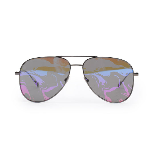 Saint Laurent Titanium SL 193T Aviator Sunglasses