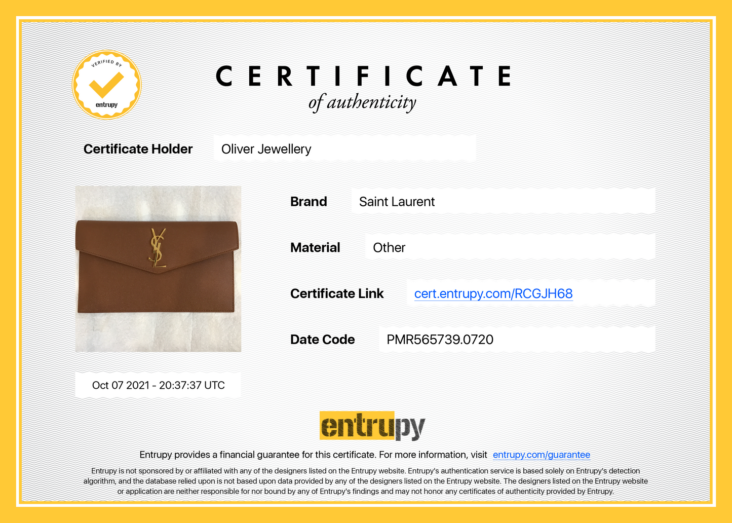 Saint Laurent Uptown Pouch