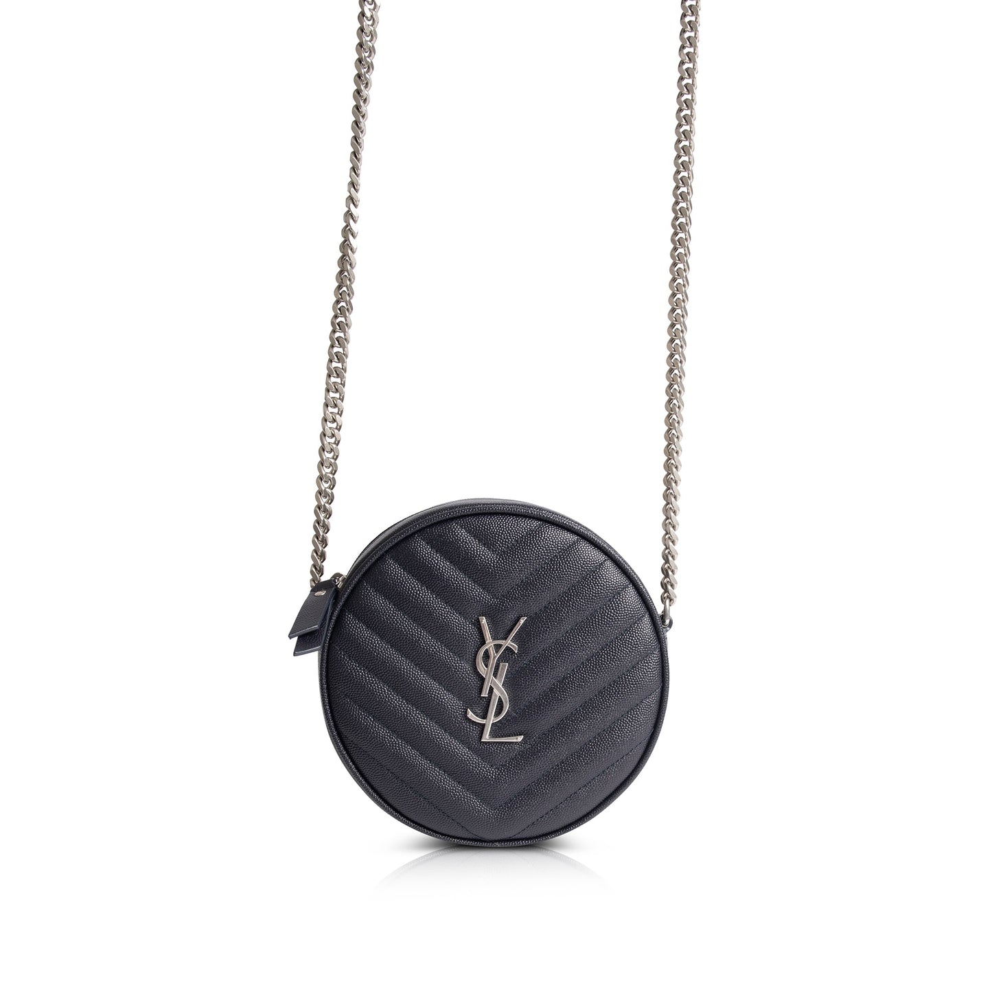 Saint Laurent Vinyle Round Monogram Camera Bag