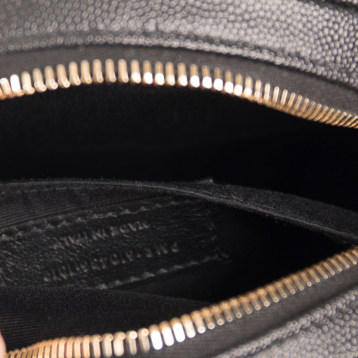 Saint Laurent Vinyle Round Monogram Camera Bag
