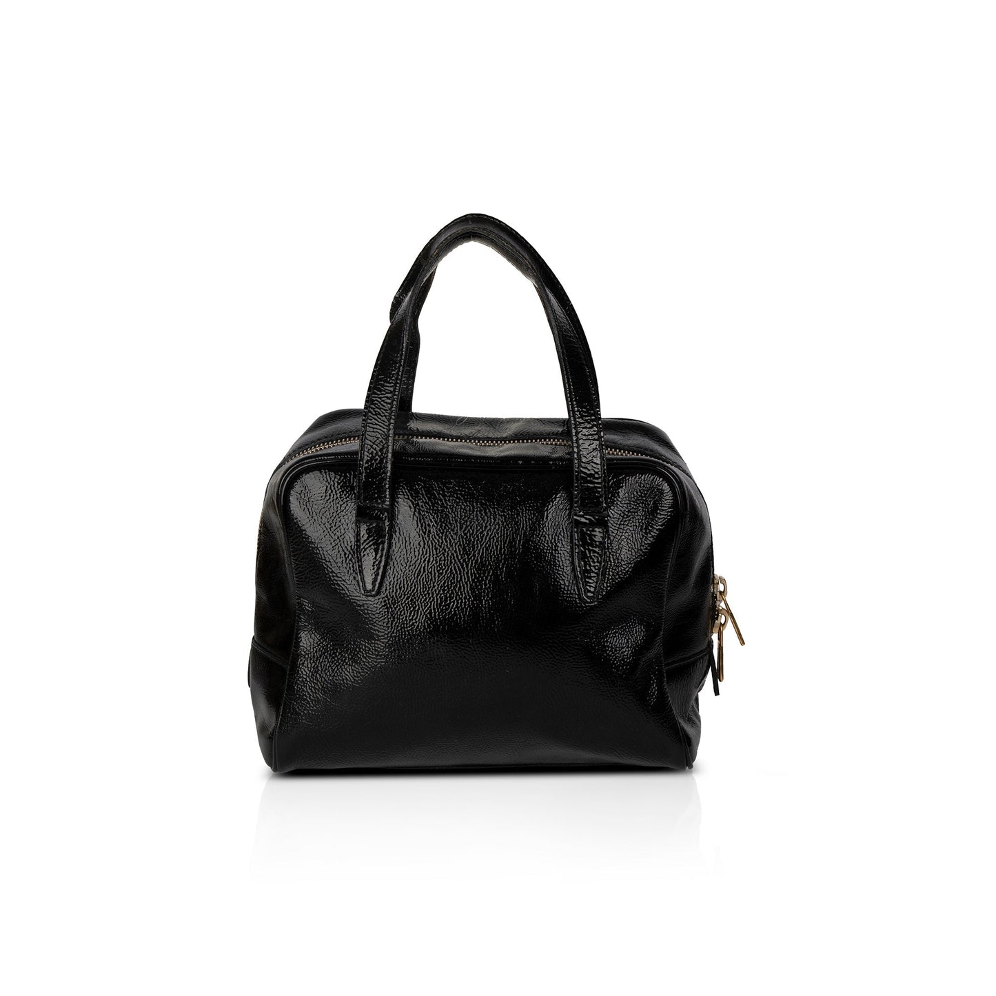 Saint Laurent Y Mail Patent Leather Handle Bag