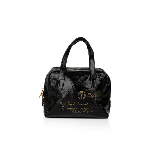 Saint Laurent Y Mail Patent Leather Handle Bag