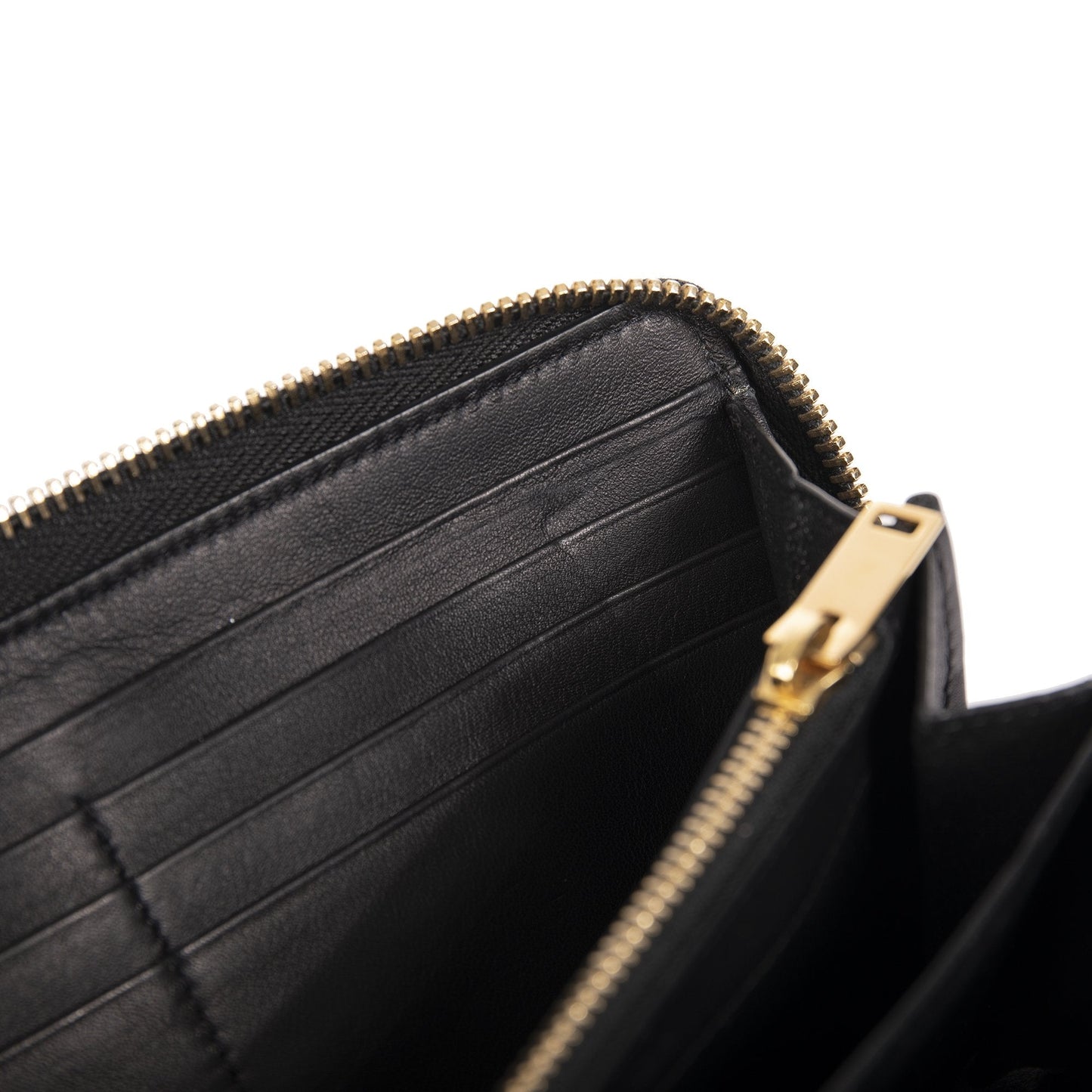 Saint Laurent YSL Line Zip Around Wallet