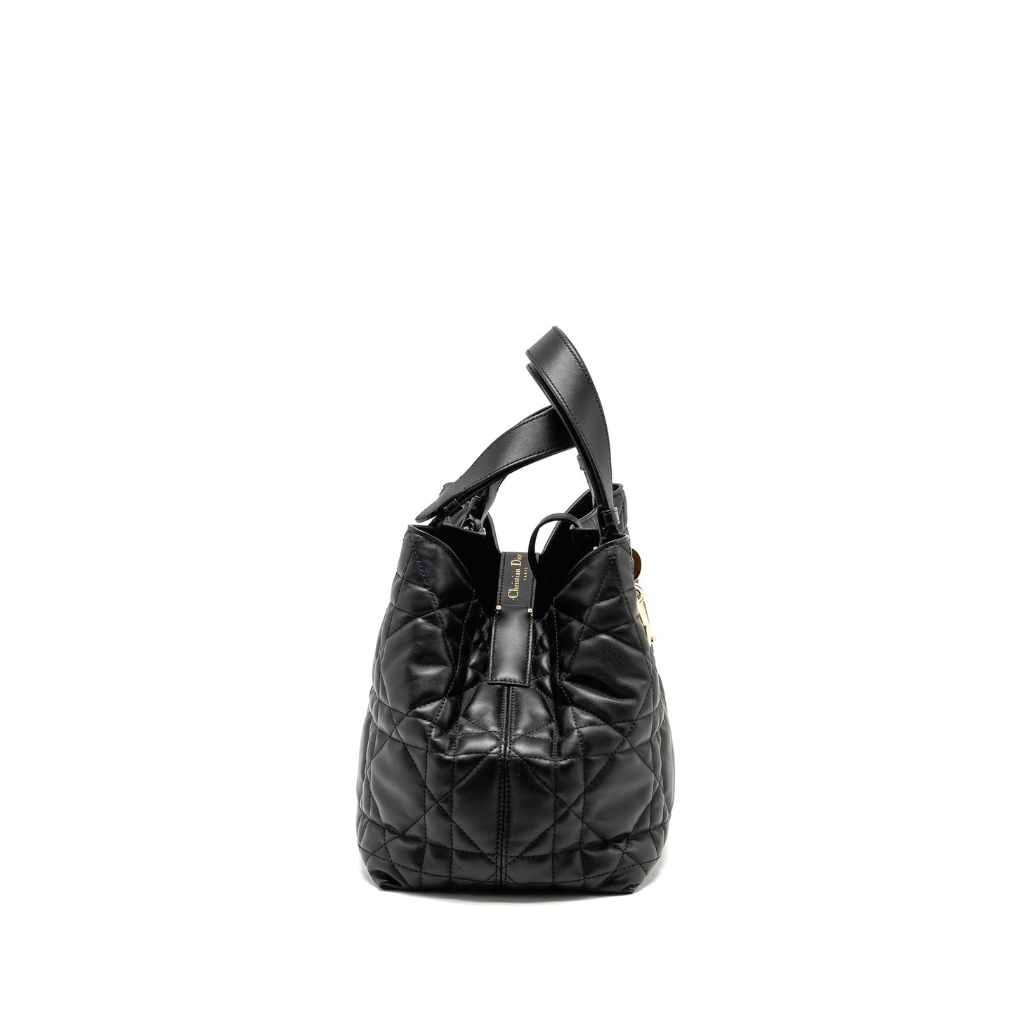 Luxury Dior Medium Luxury Dior Toujours Tote Bag Macrocannage Calfskin Black LGHW