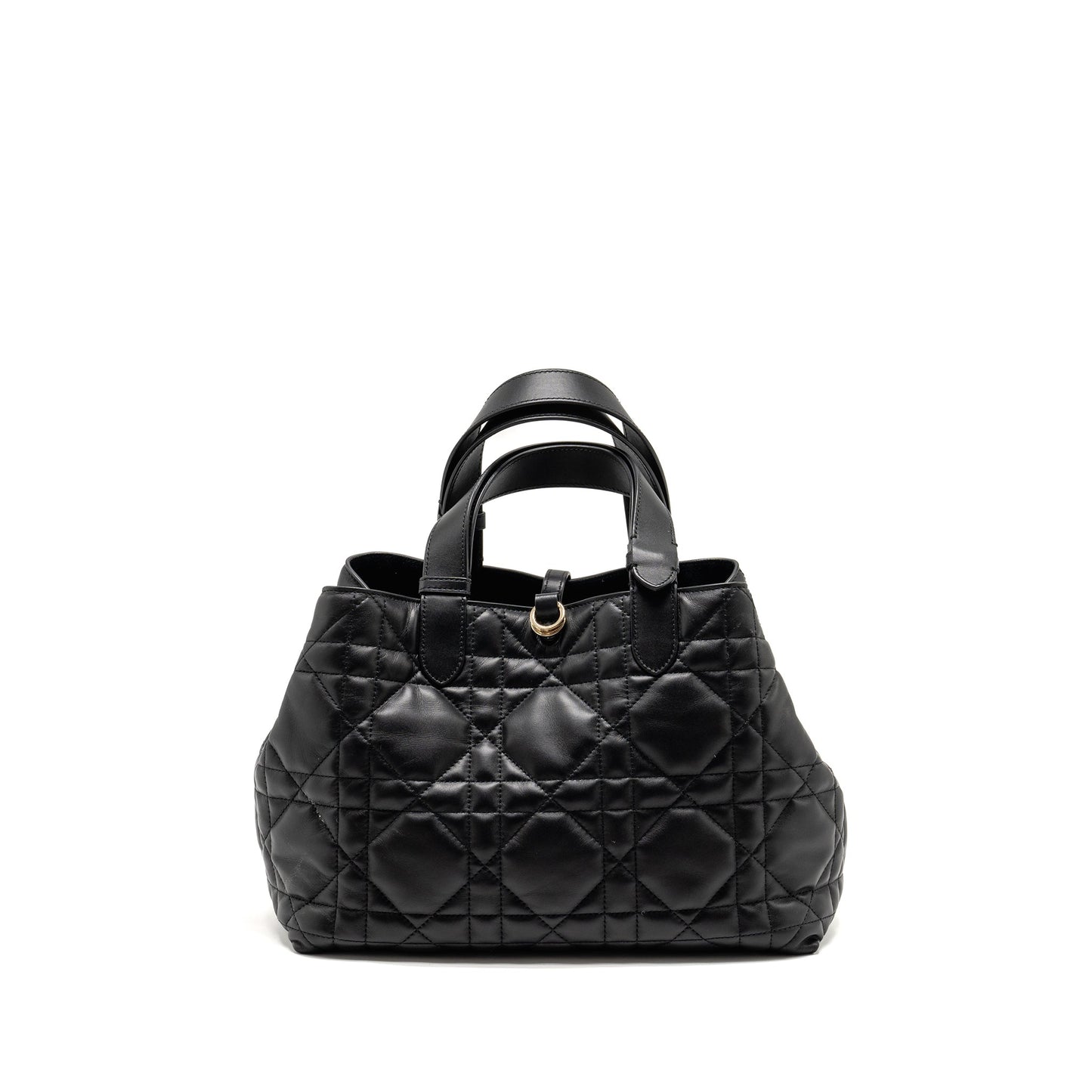Luxury Dior Medium Luxury Dior Toujours Tote Bag Macrocannage Calfskin Black LGHW
