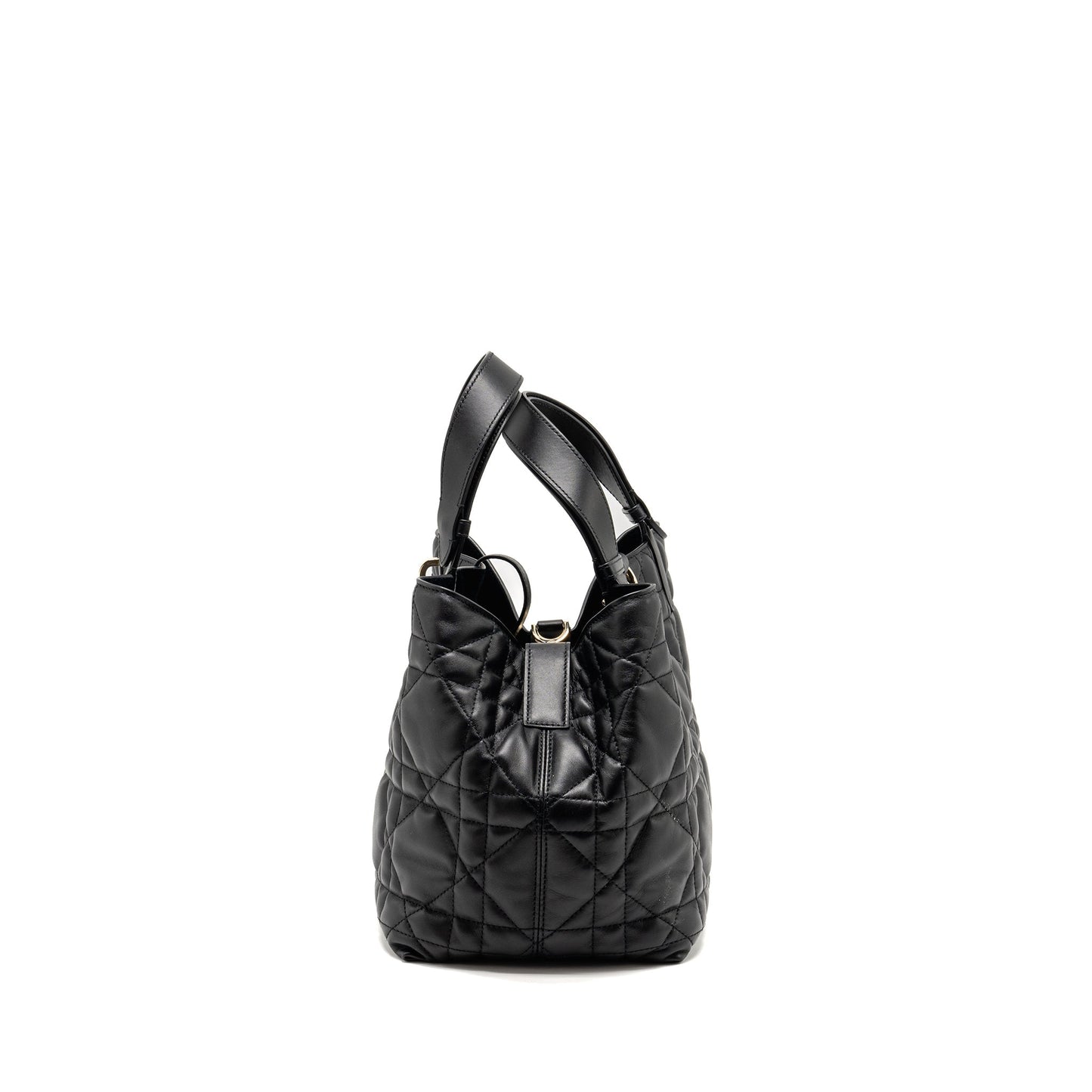 Luxury Dior Medium Luxury Dior Toujours Tote Bag Macrocannage Calfskin Black LGHW