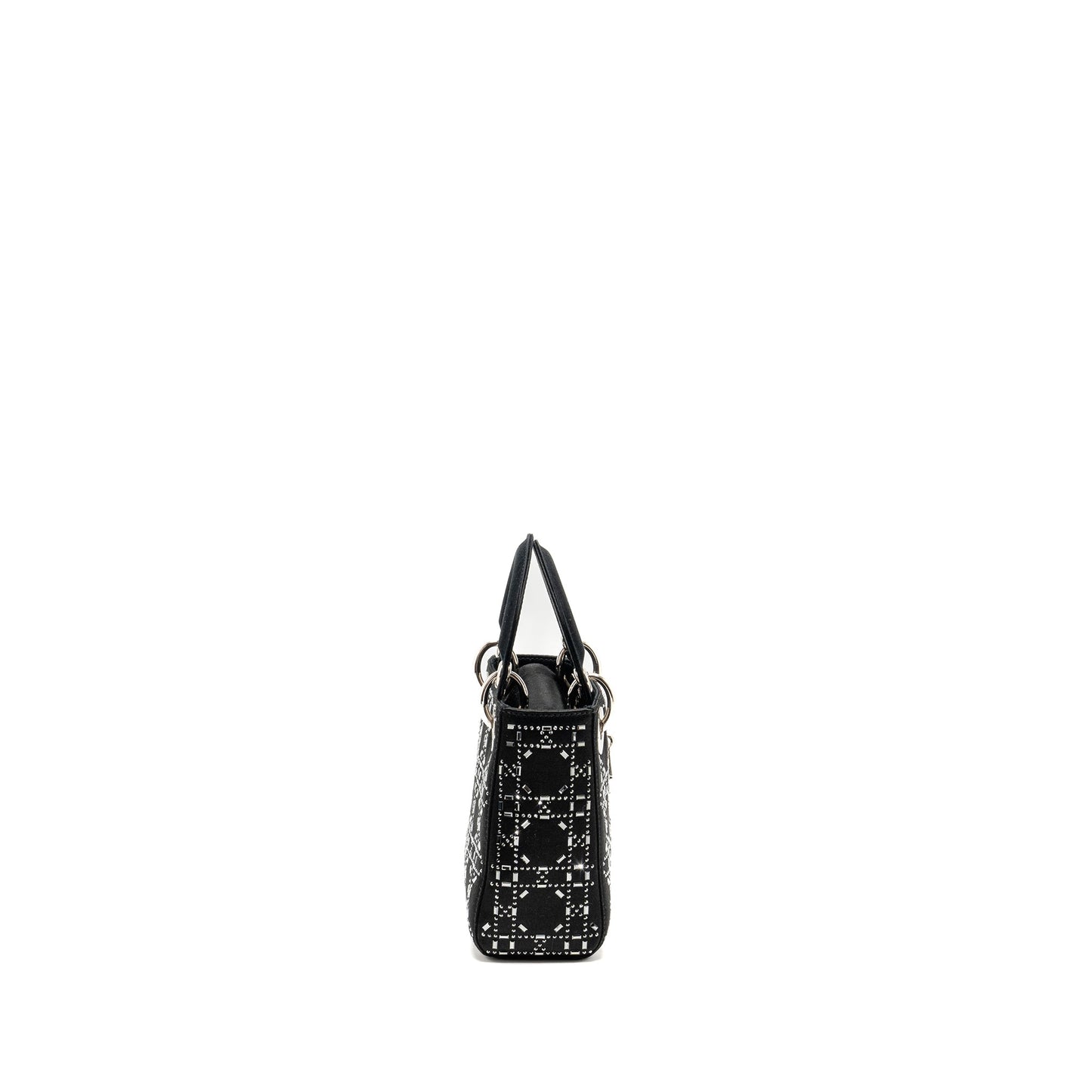 Luxury Dior Mini Lady Luxury Dior Satin With Crystal Black SHW