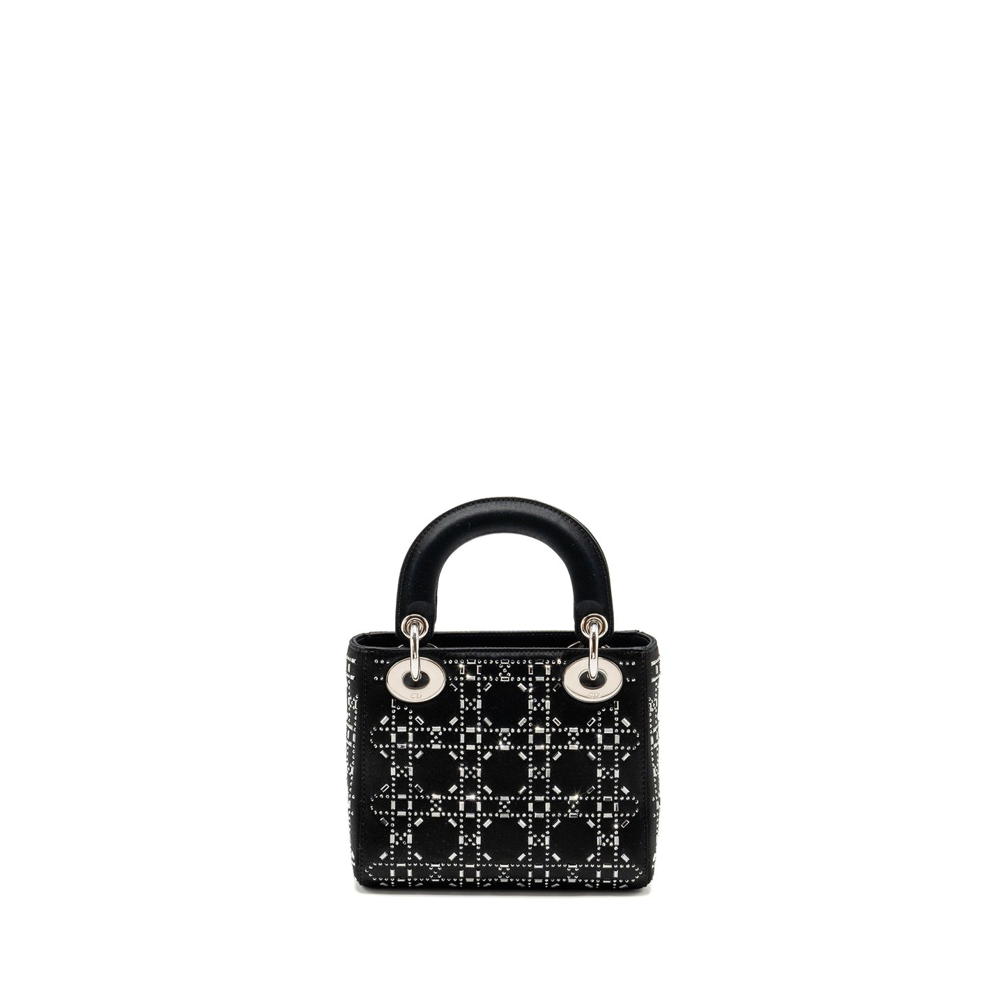Luxury Dior Mini Lady Luxury Dior Satin With Crystal Black SHW