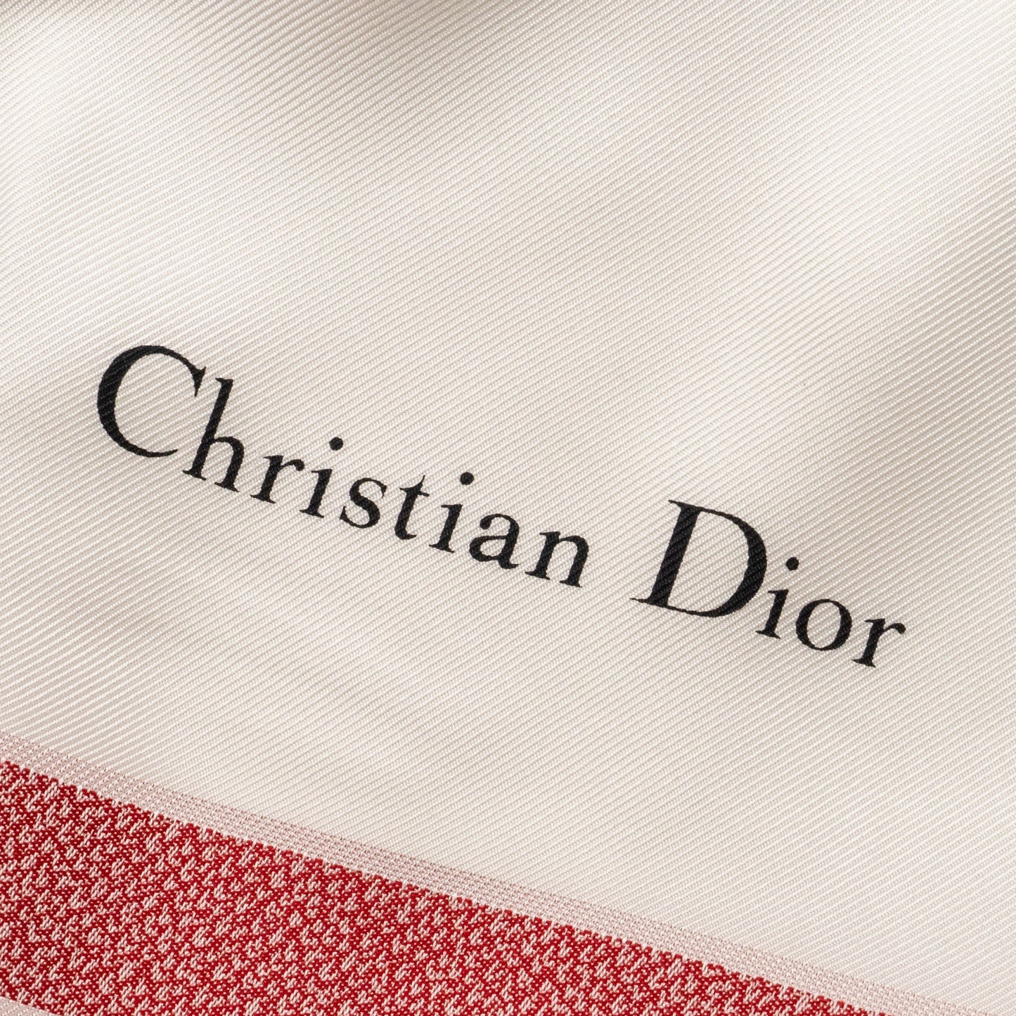 Luxury Dior Love Scarf Silk/Polyester White/Red/Black