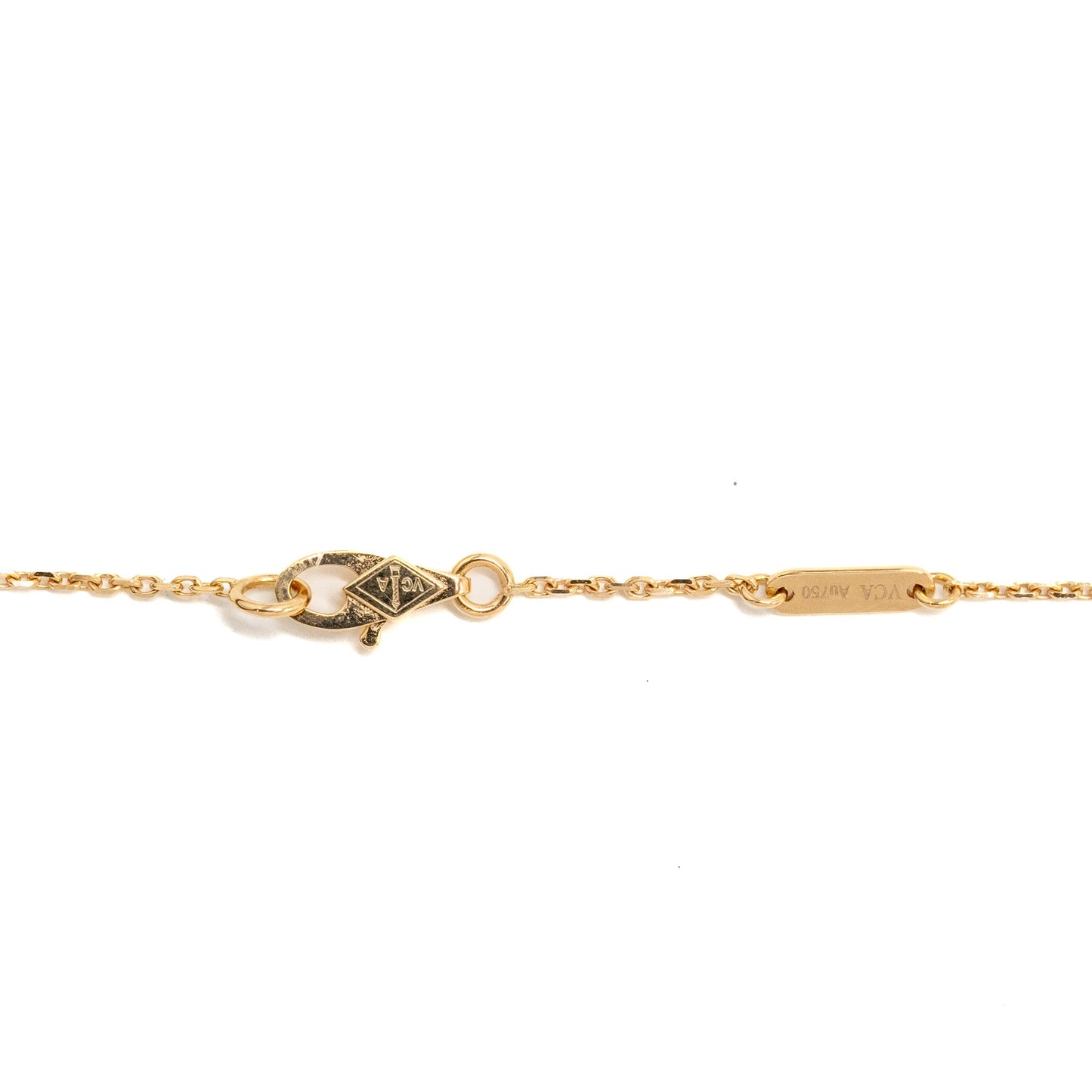 Van Cleef & Arpels Sweet Alhambra Pendant, Carnelian Rose Gold