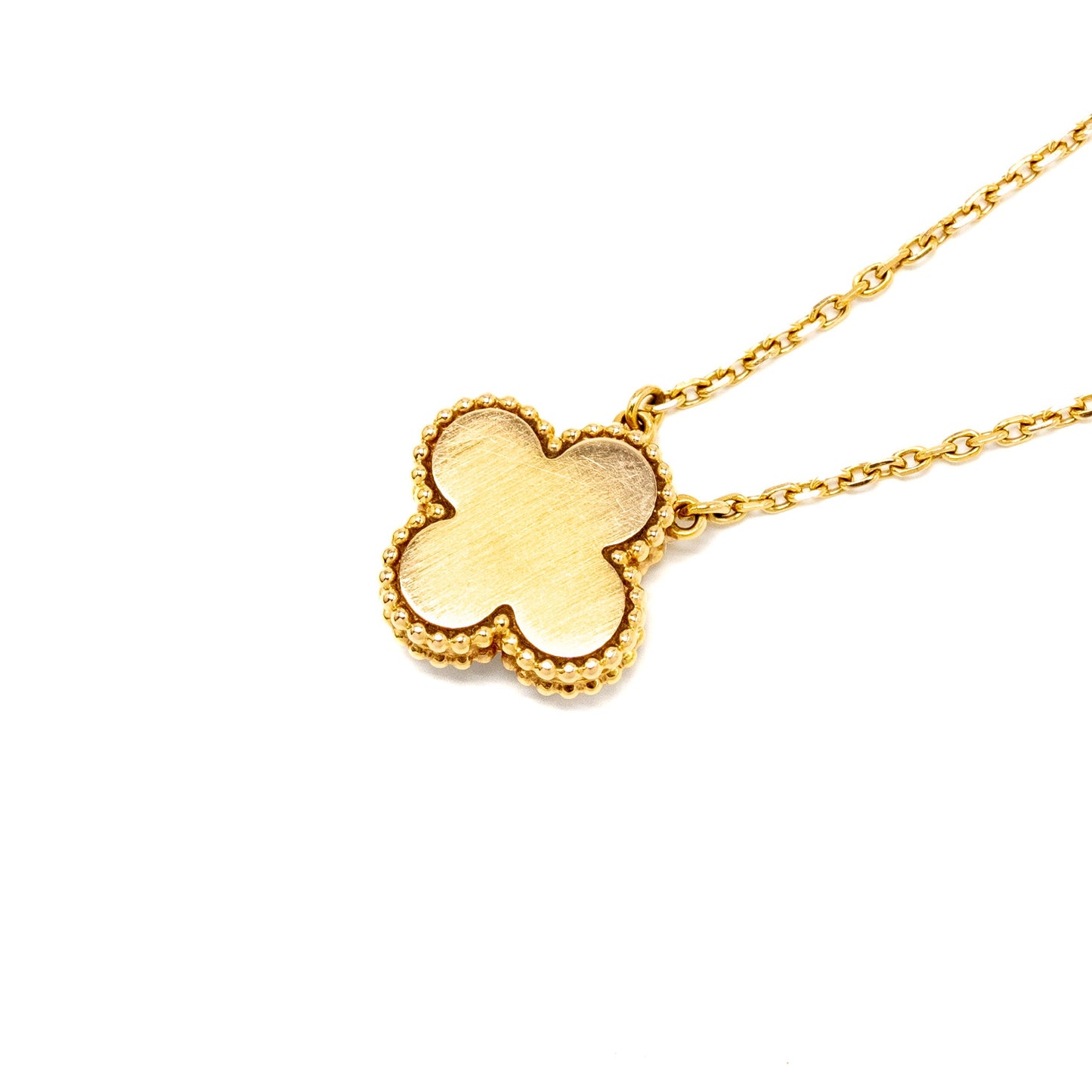 Van Cleef & Arpels Vintage Alhambra Pendant 2011 Christmas Limited Edition Carnelian Rose Gold, Diamond