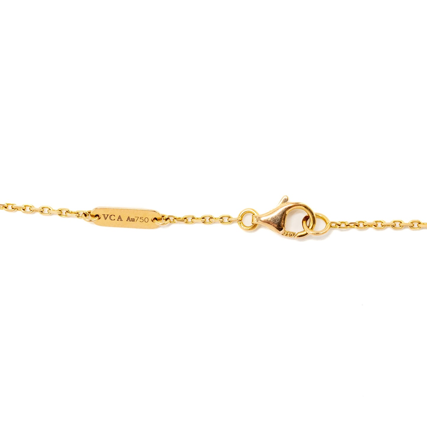 Van Cleef & Arpels Vintage Alhambra Pendant 2011 Christmas Limited Edition Carnelian Rose Gold, Diamond