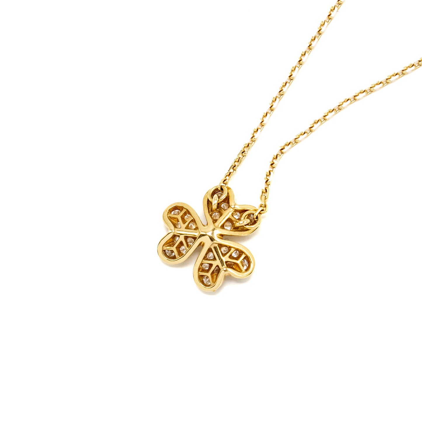 Van Cleef&Arpels Frivole Pendant, Mini Model Yellow Gold, Diamonds