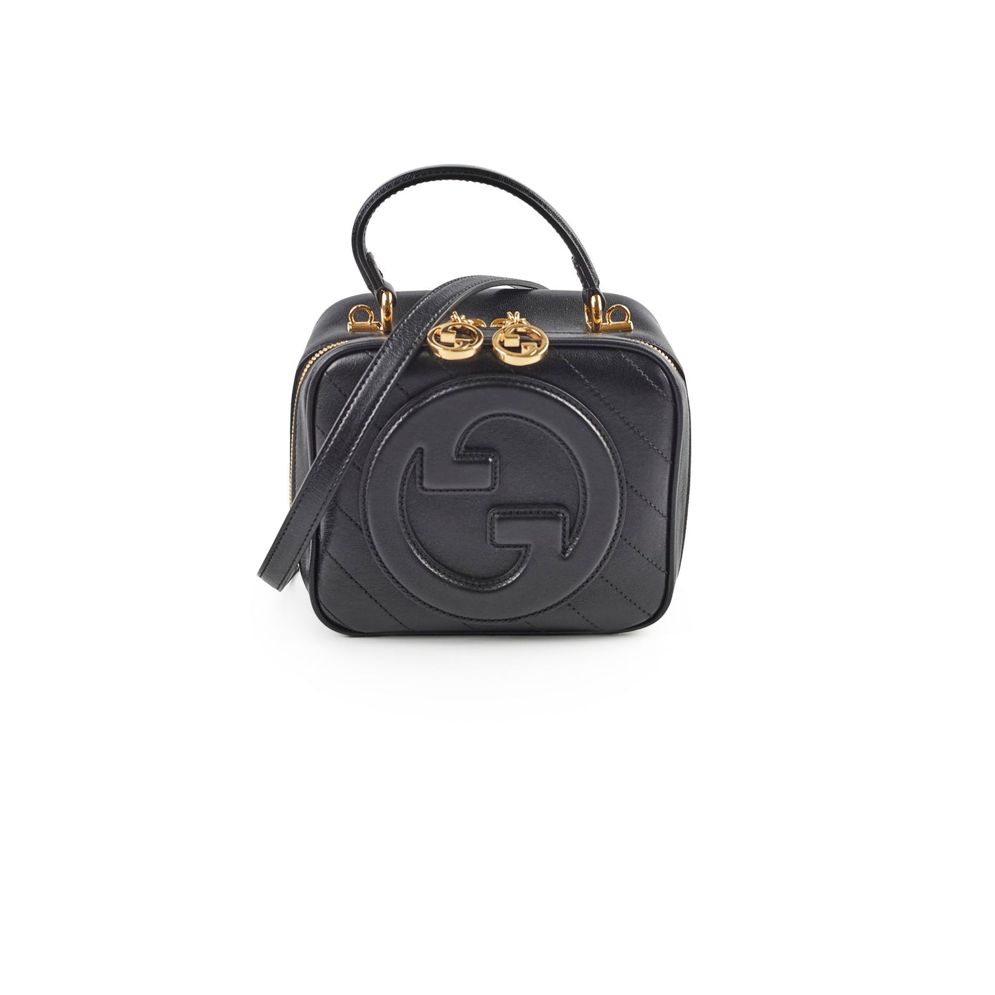 Luxury Gucci Trending 2025 Blondie Black Small Top Handle Bag