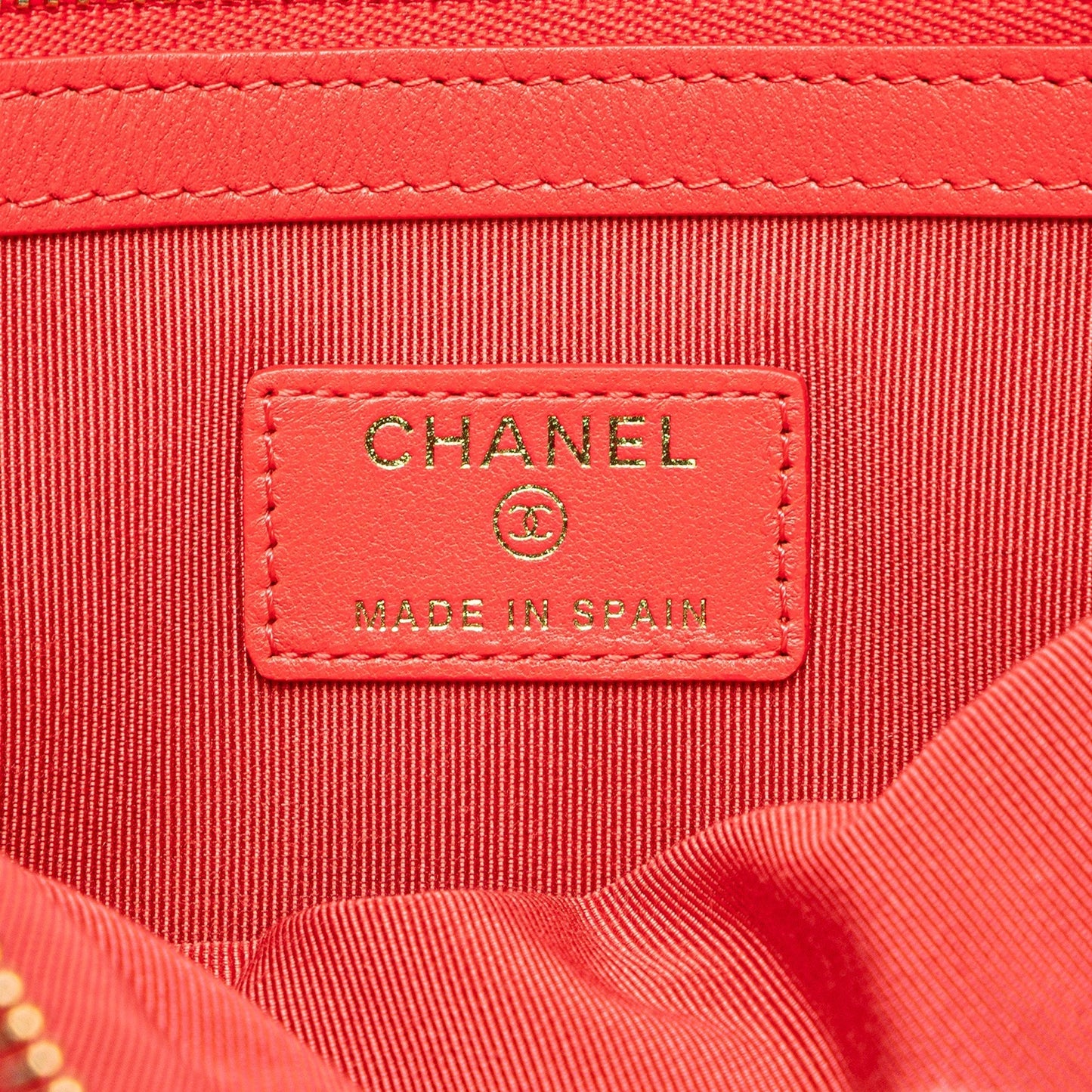 CHANEL Quilted Lambskin O Case Clutch Clutch Bag