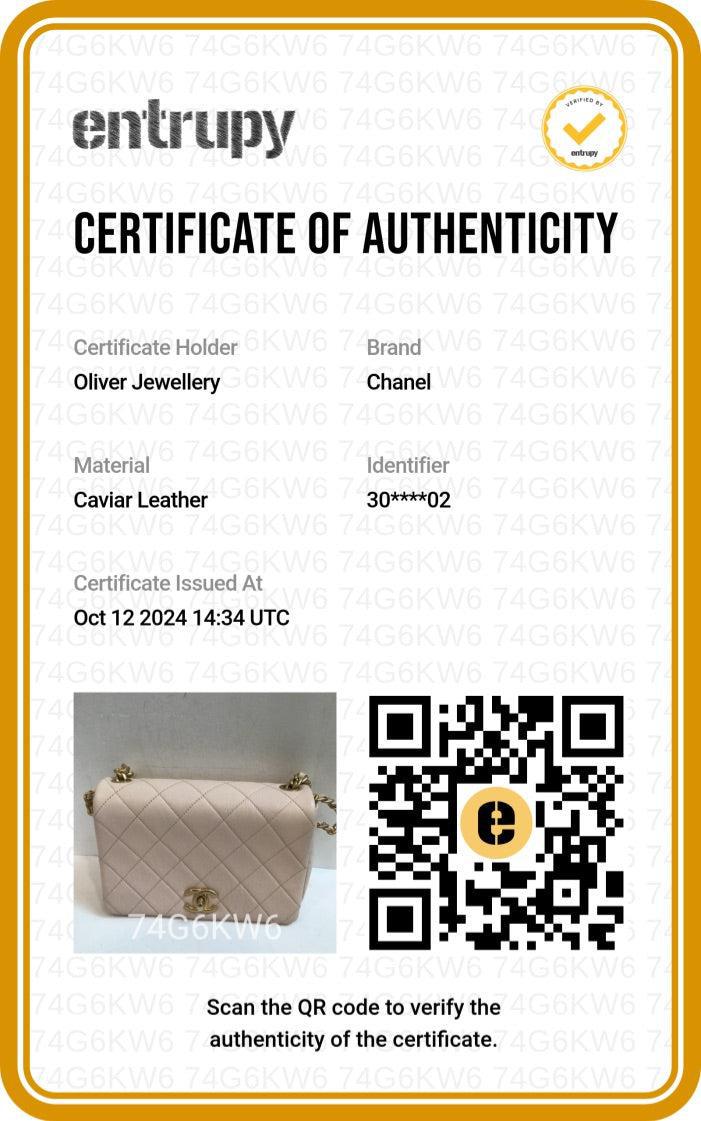 Chanel 2020 Beige Quilted Caviar Leather Small Fashion Therapy Full Flap Bag