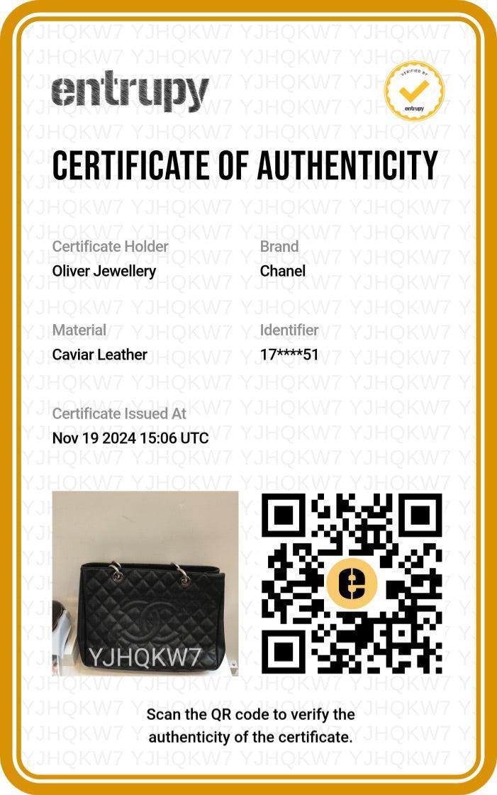 Chanel Black Caviar Leather Grand Shopping Tote (GST)